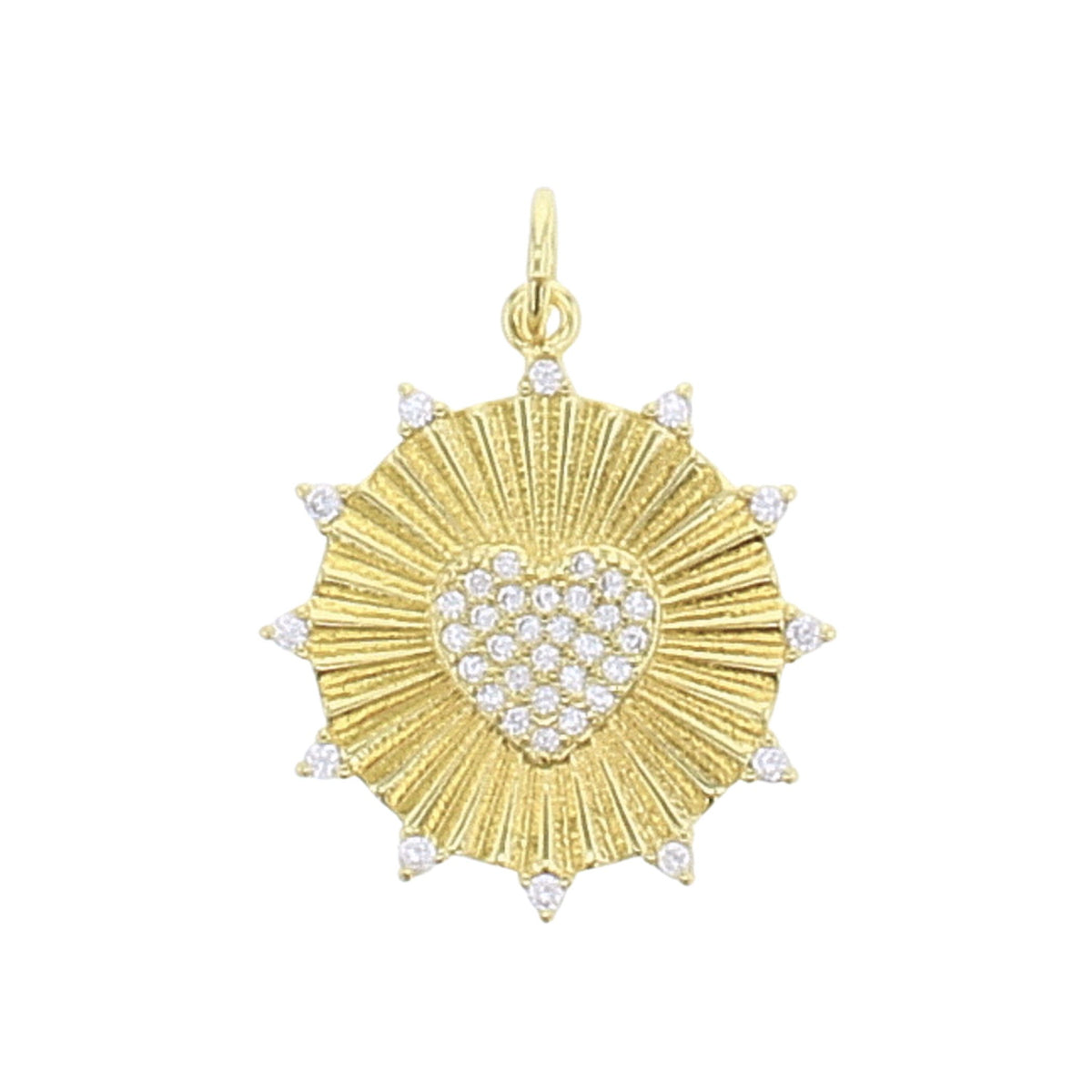 Heart Sunray Charm