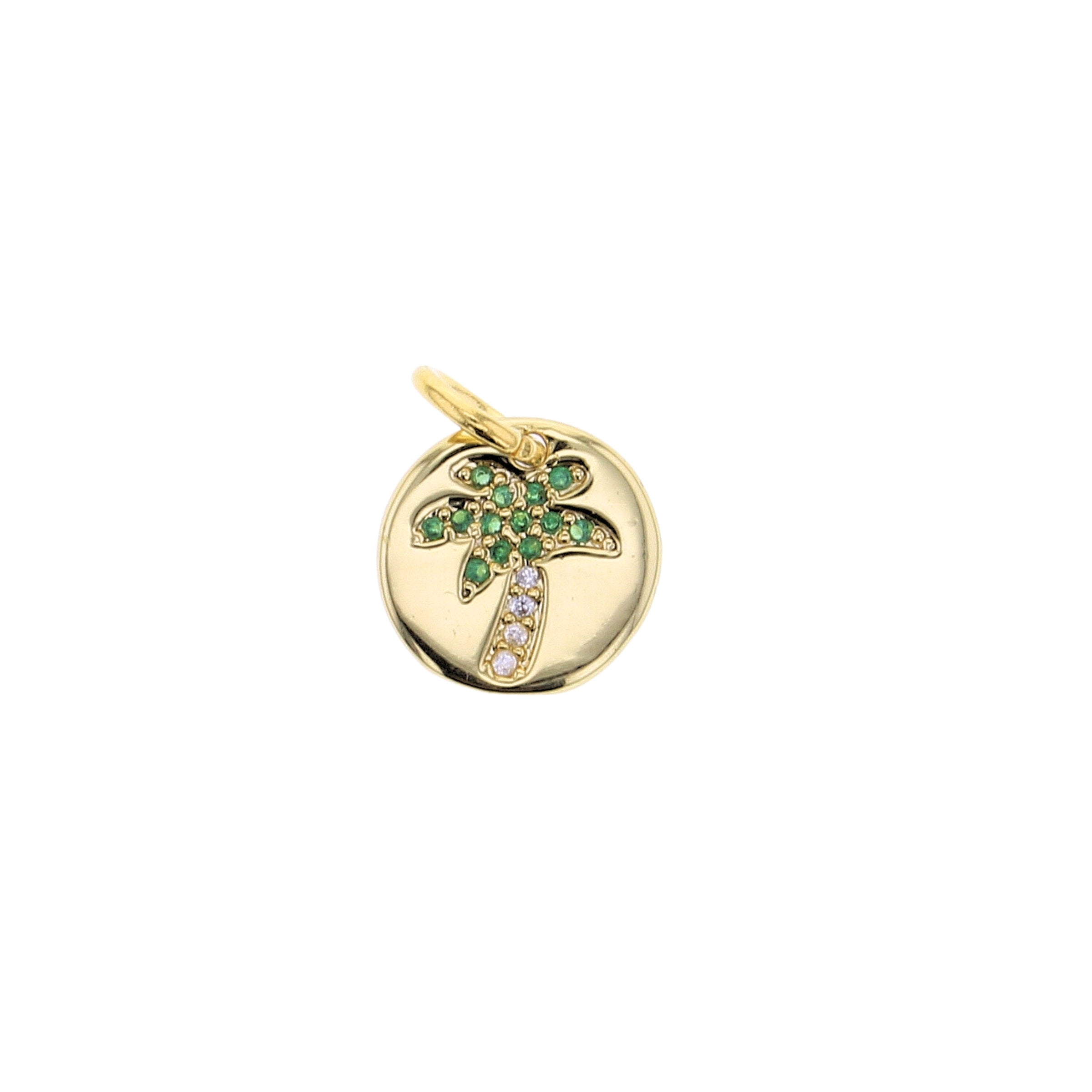 Green Palm Tree Charm