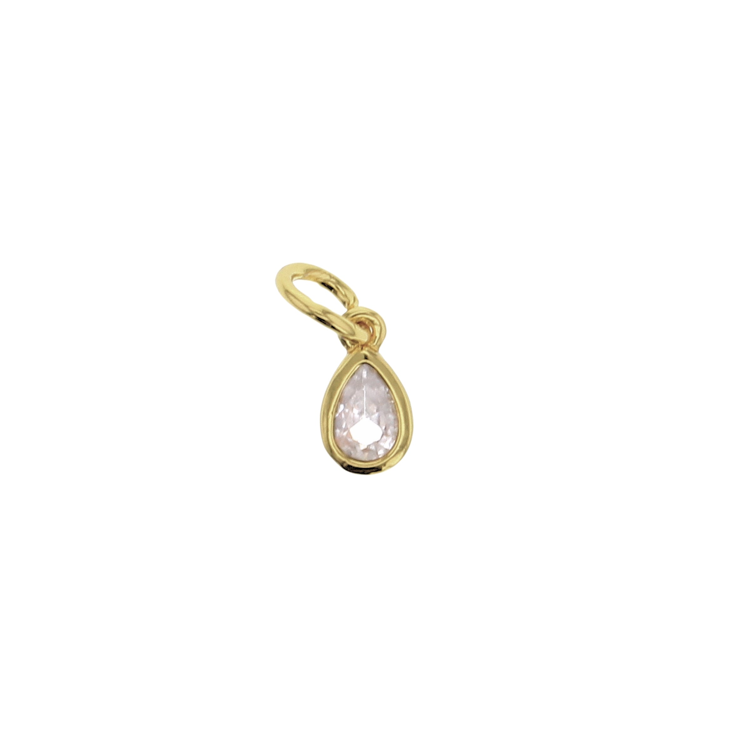 CZ Waterdrop Charm