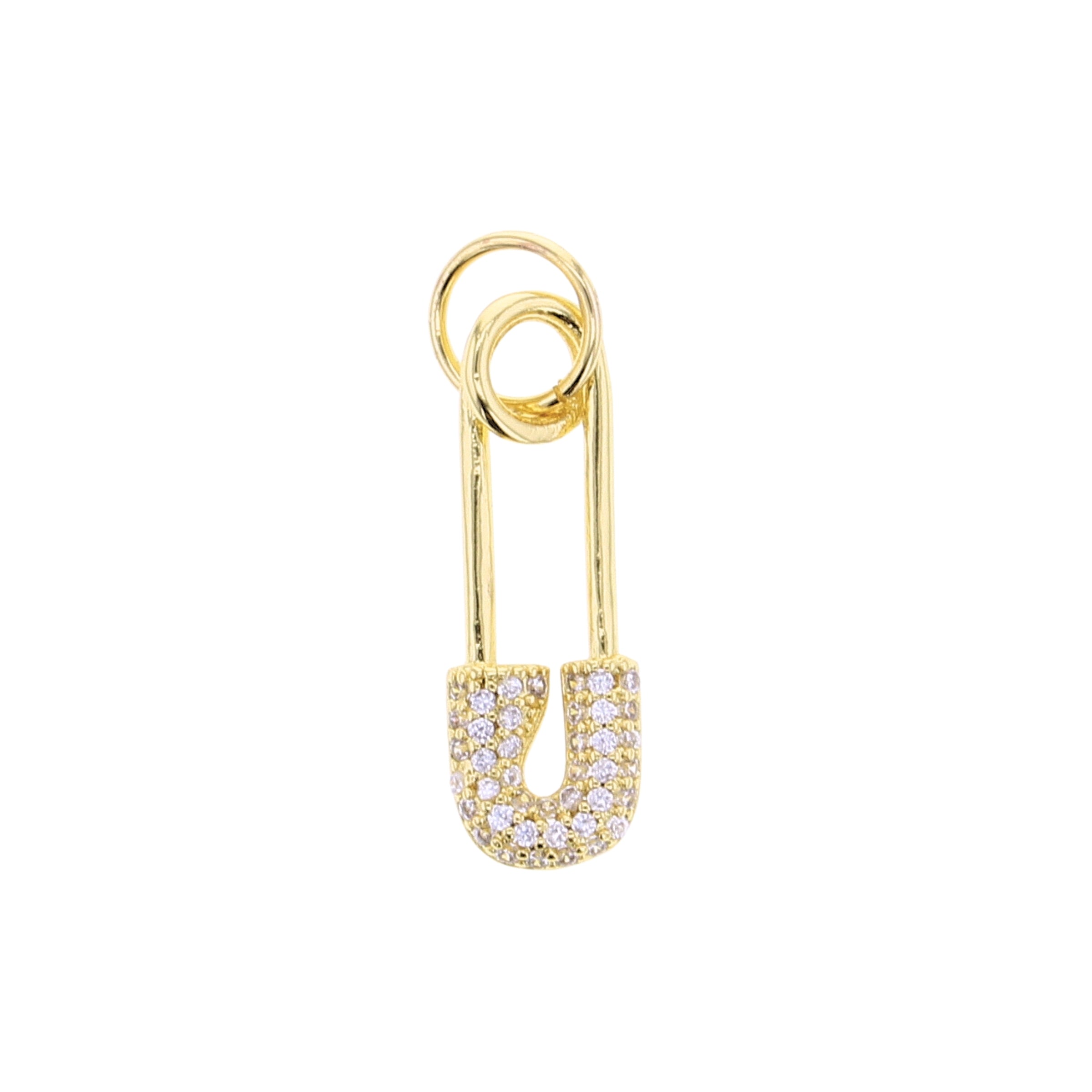 CZ Diaper Pin Charm