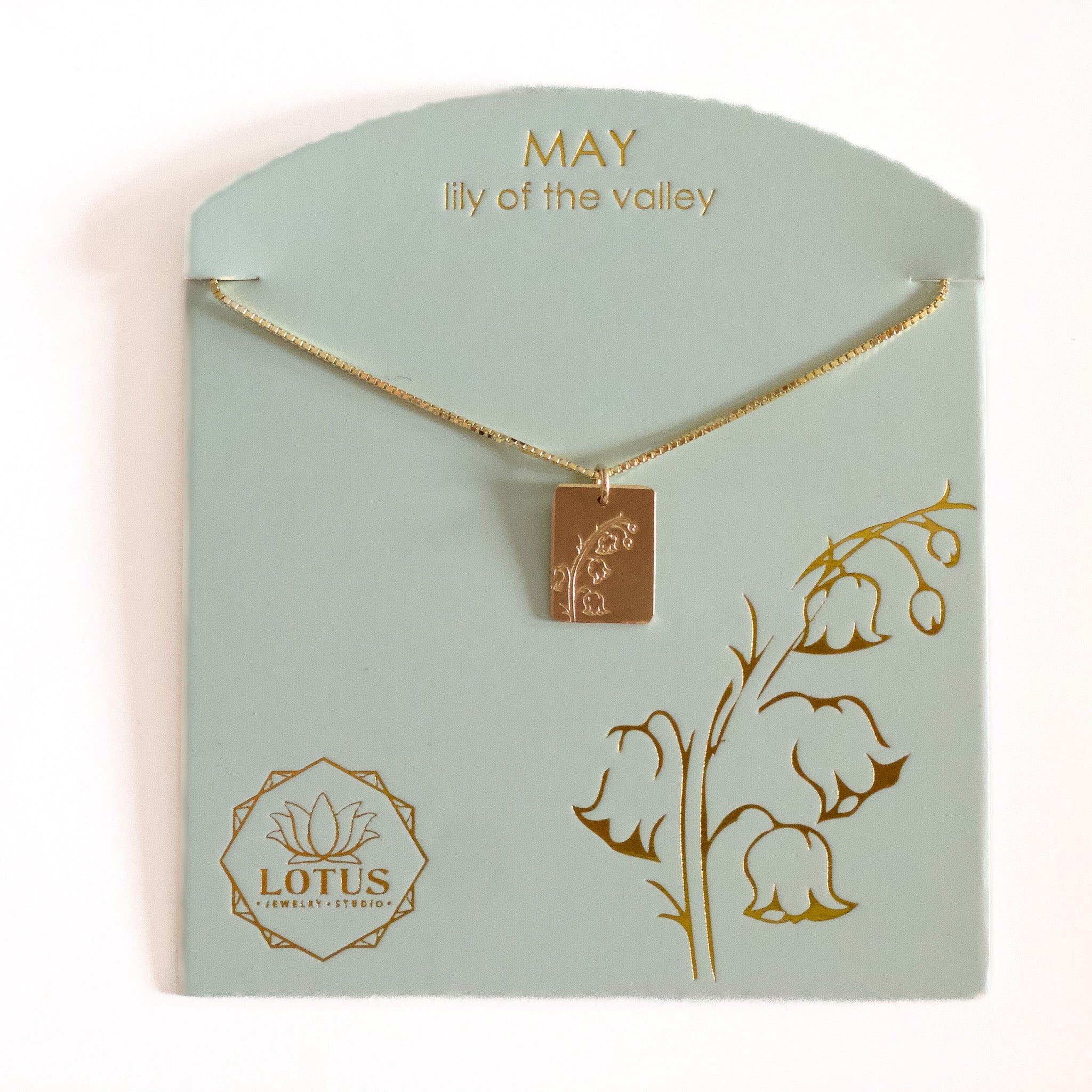 Birthflower Necklace - Lotus Jewelry Studio