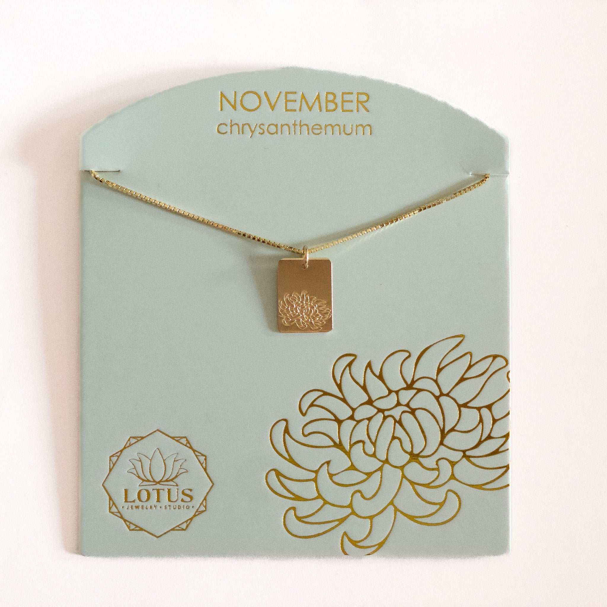 Birthflower Necklace - Lotus Jewelry Studio