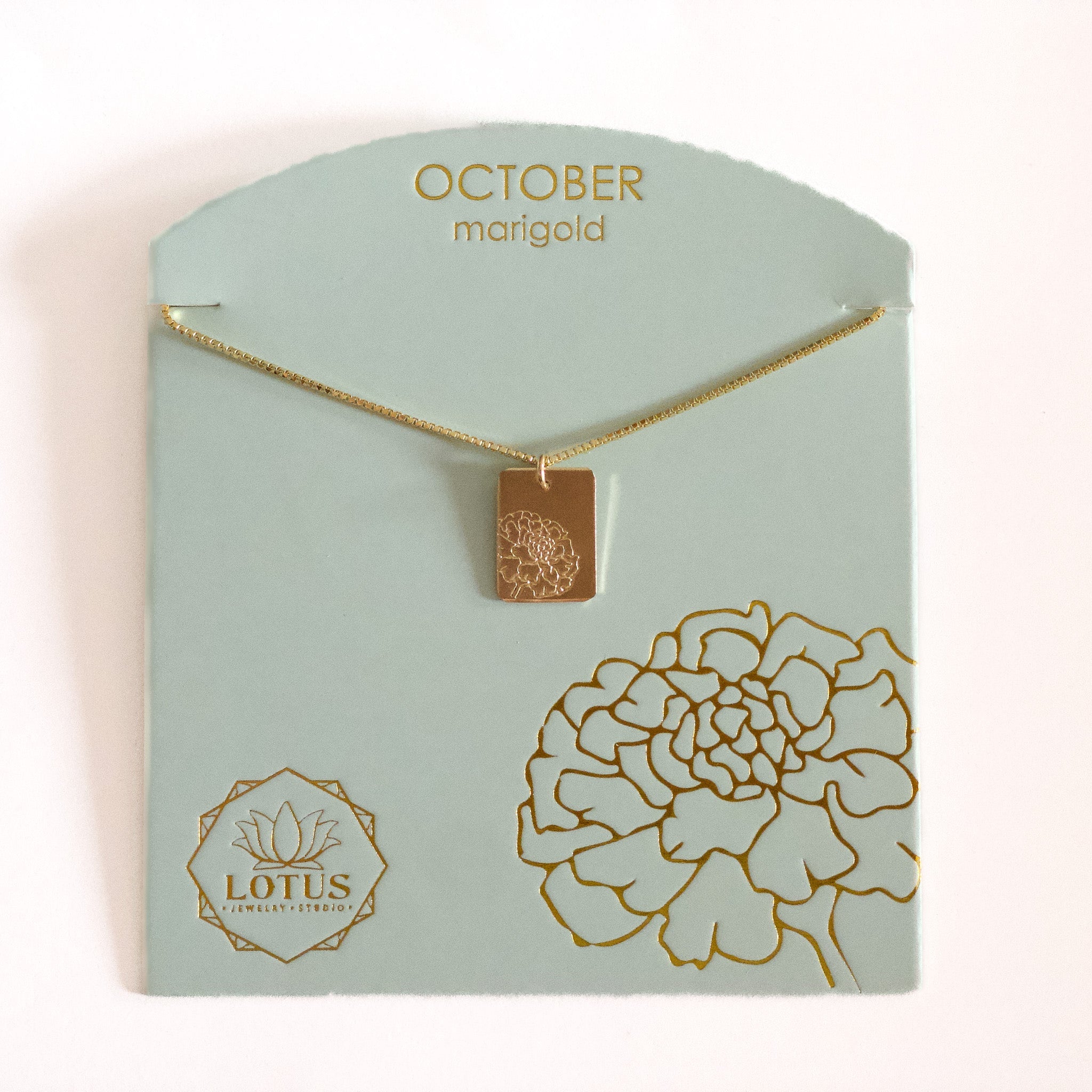 Birthflower Necklace - Lotus Jewelry Studio