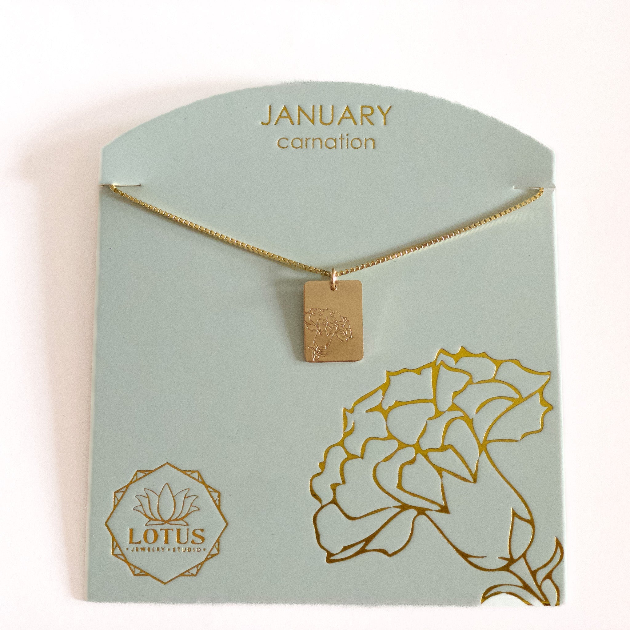 Birthflower Necklace - Lotus Jewelry Studio