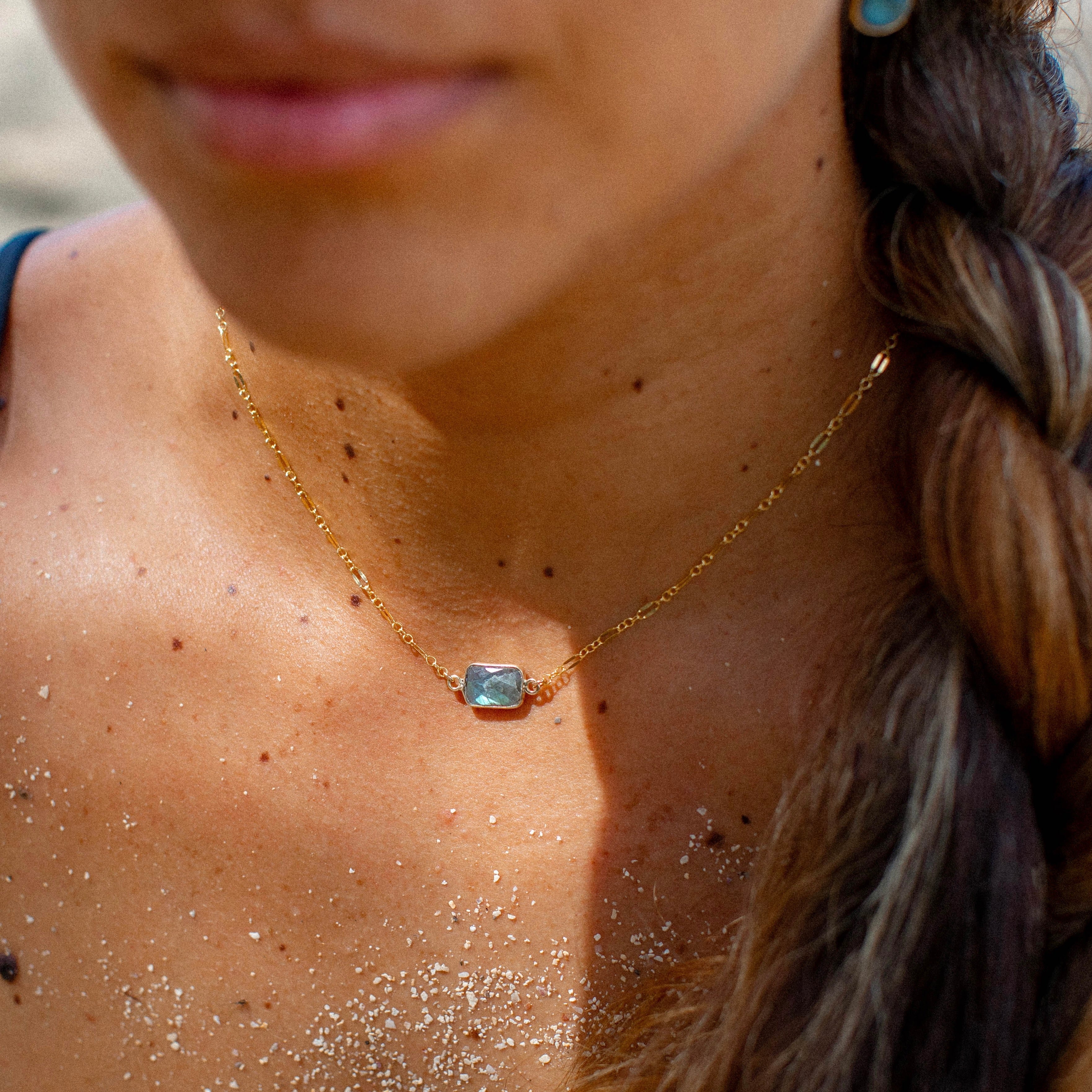 Cala Necklace - Labradorite - Lotus Jewelry Studio