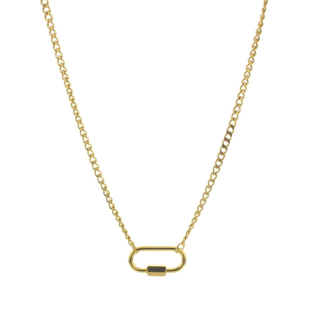 Carabiner Charm Chain - Lotus Jewelry Studio