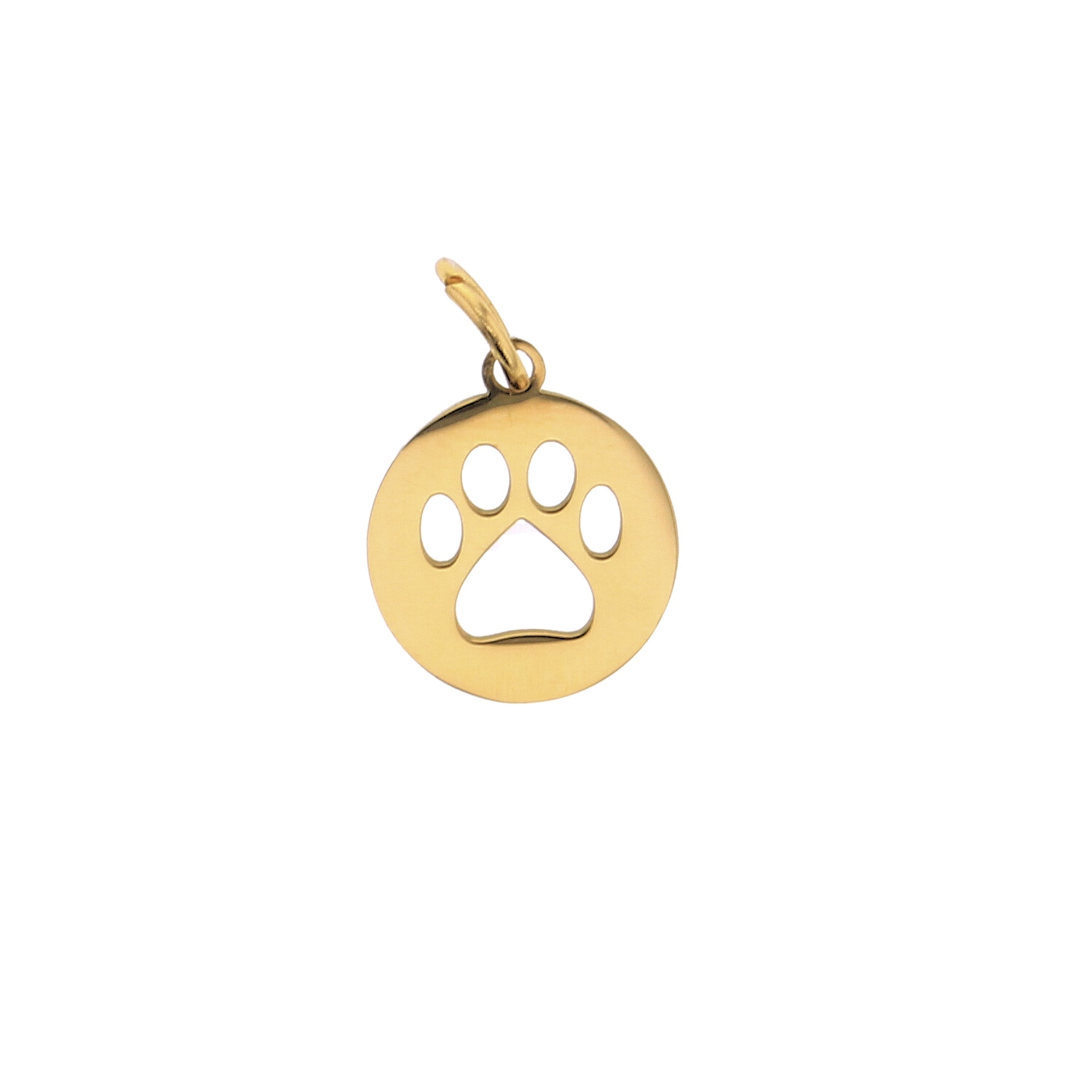 Cutout Pawprint Charm - Lotus Jewelry Studio