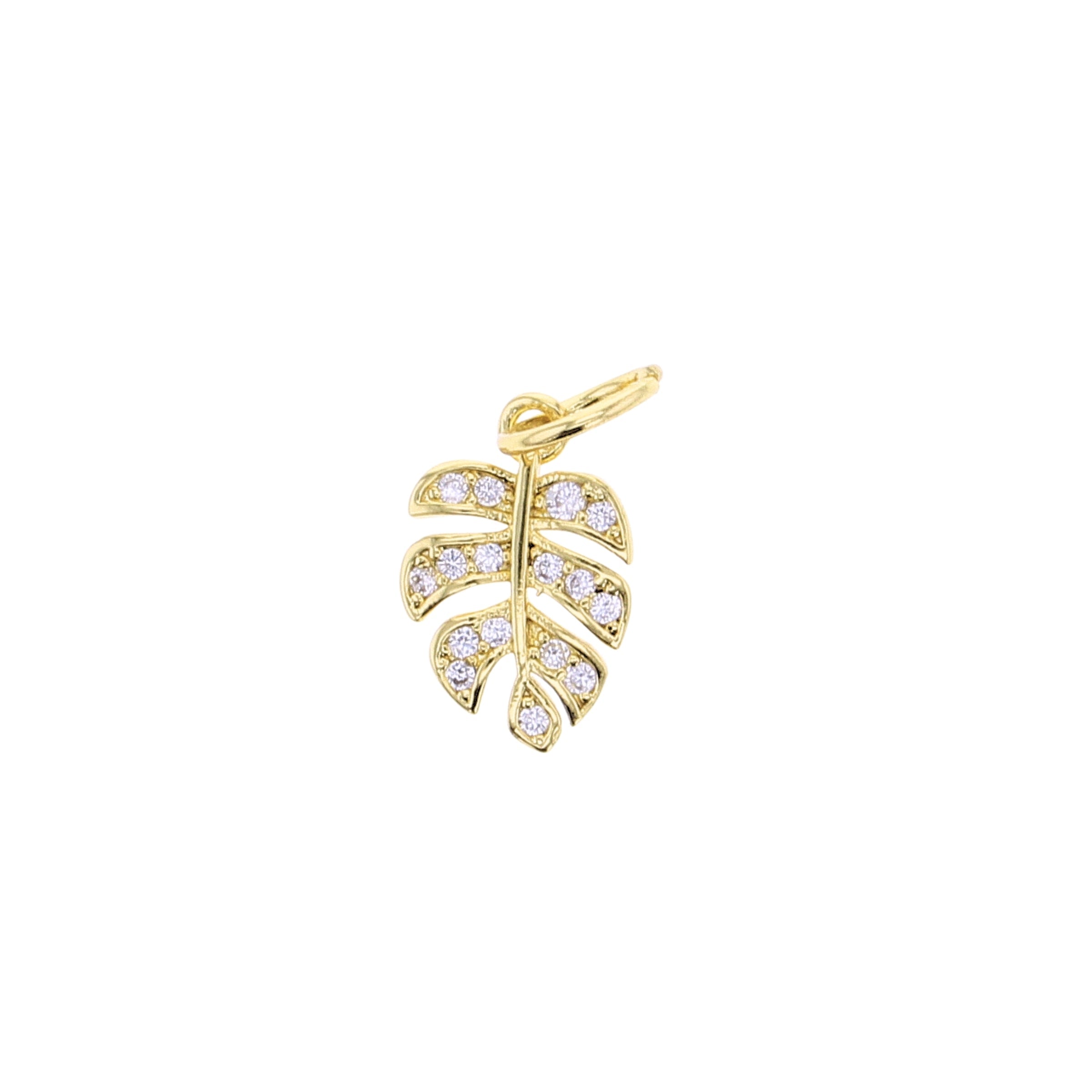 Monstera Leaf Charm - Lotus Jewelry Studio