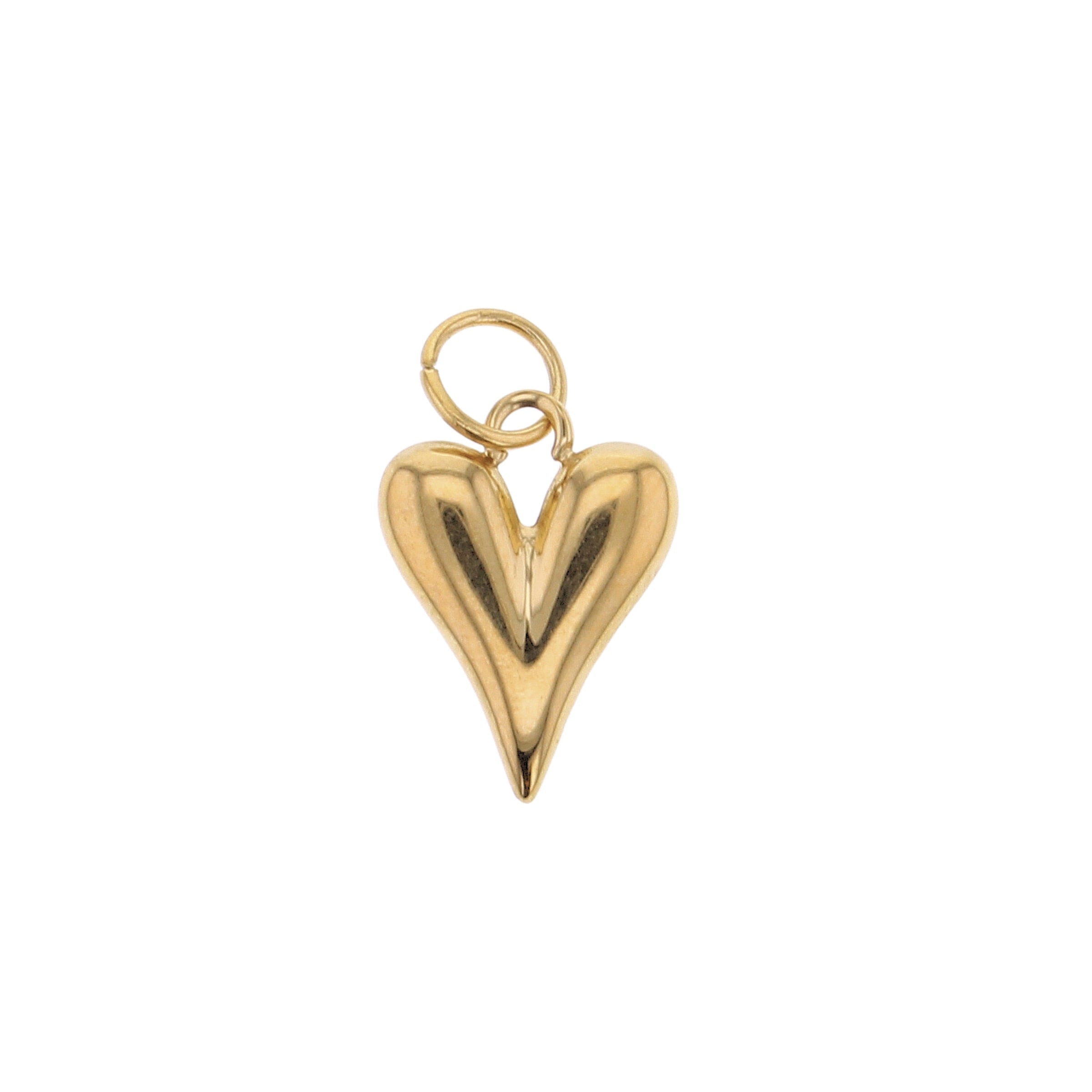 Puffy Heart Charm - Lotus Jewelry Studio