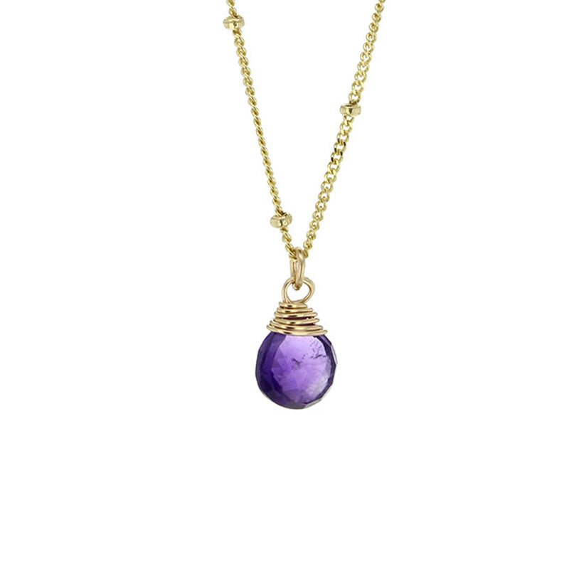 Trinket Stone Necklace - Lotus Jewelry Studio