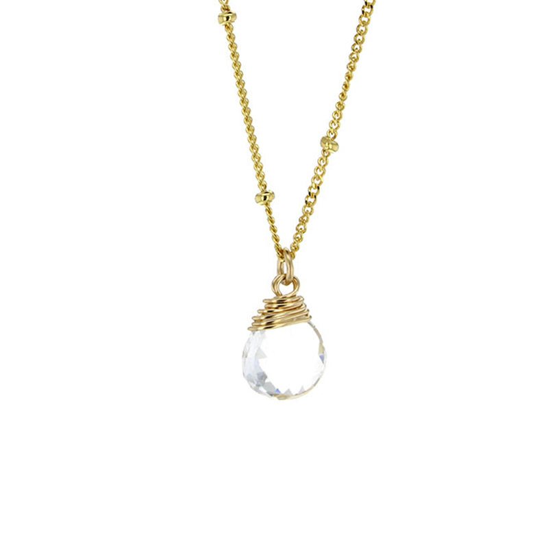Trinket Stone Necklace - Lotus Jewelry Studio