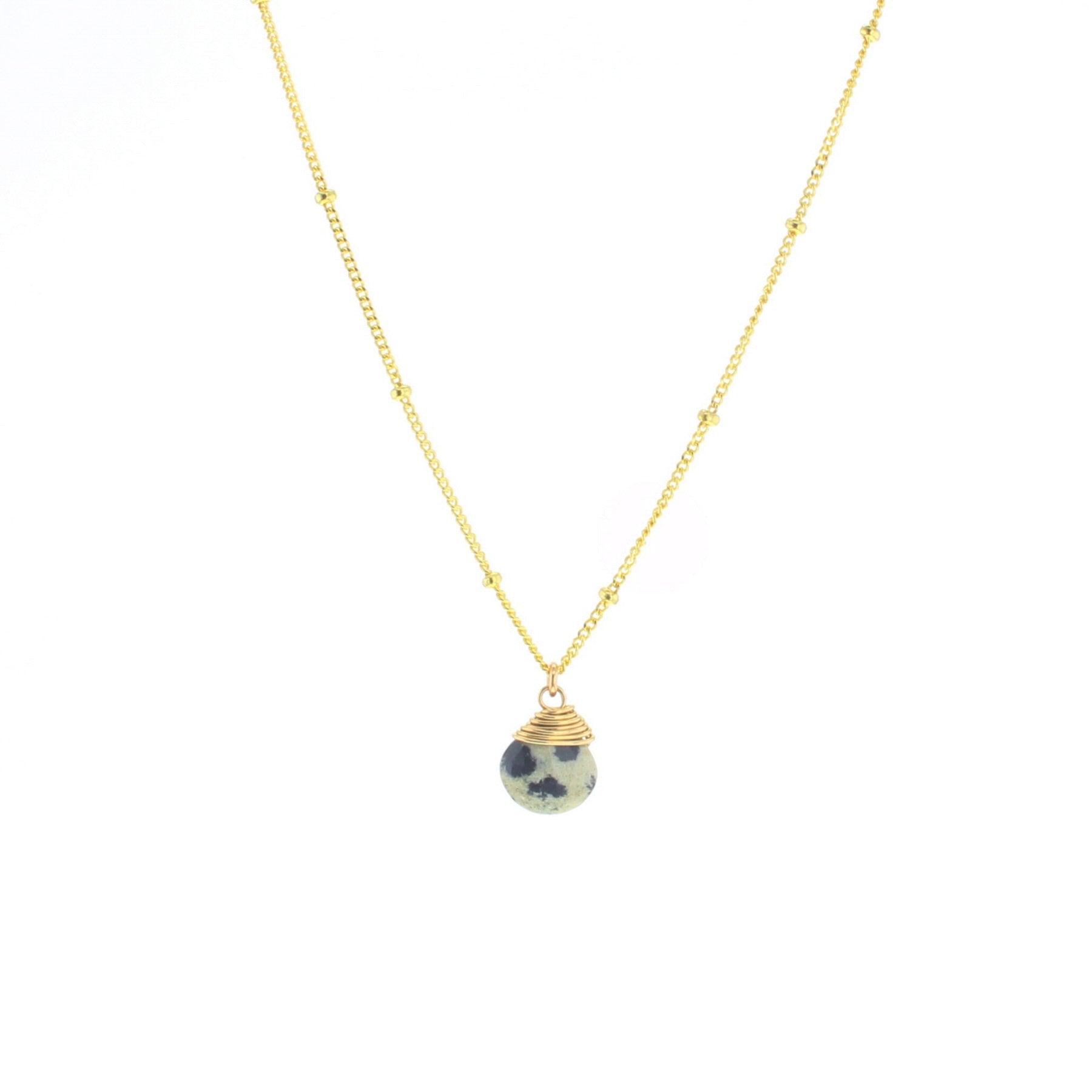 Trinket Stone Necklace - Lotus Jewelry Studio