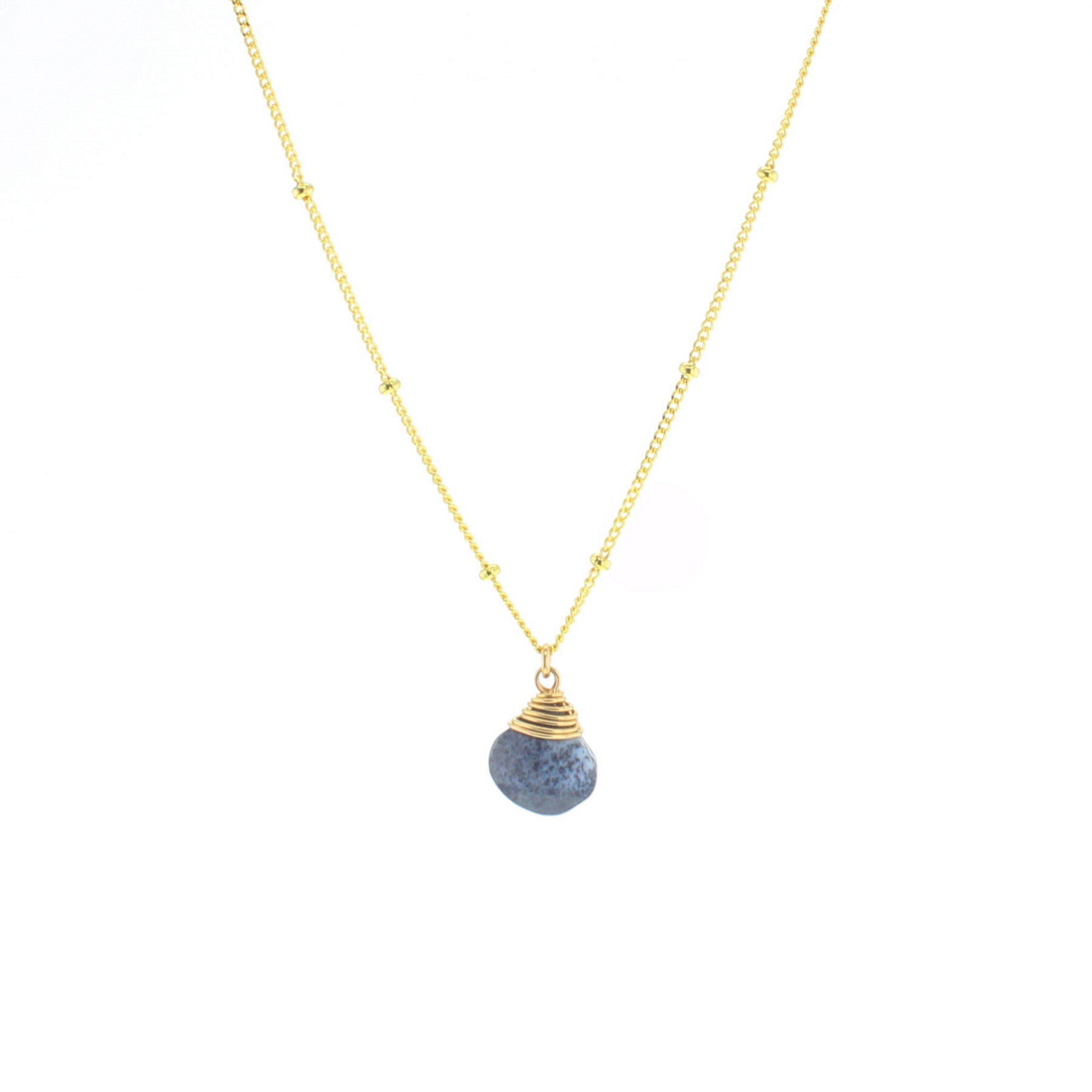 Trinket Stone Necklace - Lotus Jewelry Studio