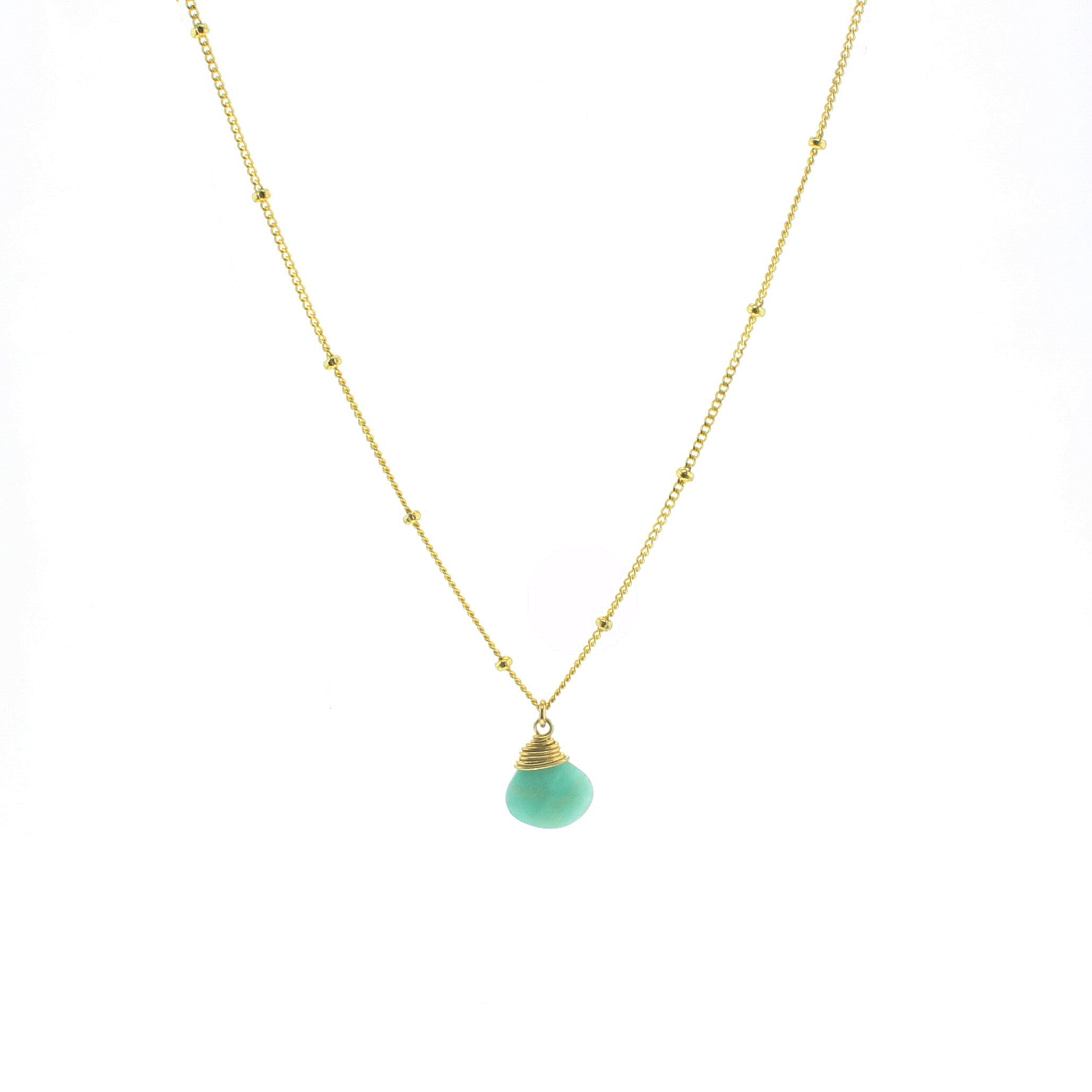 Trinket Stone Necklace - Lotus Jewelry Studio