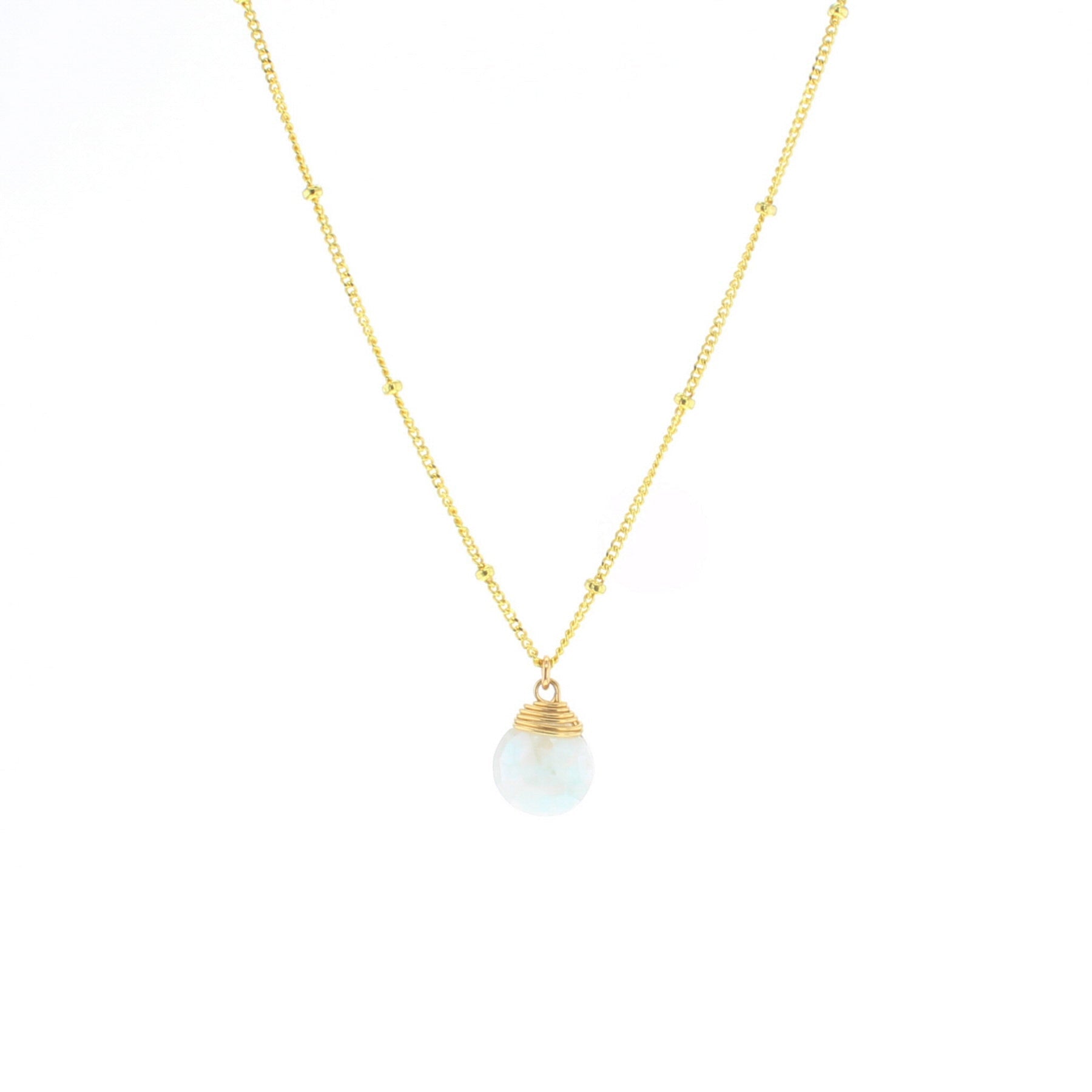 Trinket Stone Necklace - Lotus Jewelry Studio