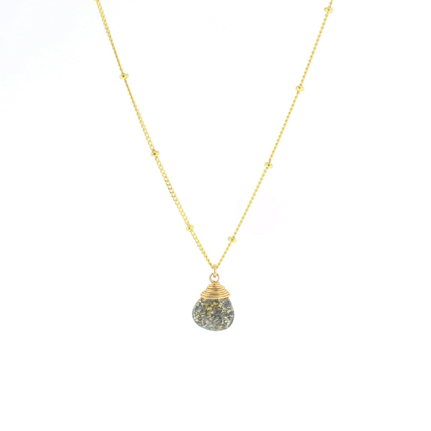 Trinket Stone Necklace - Lotus Jewelry Studio