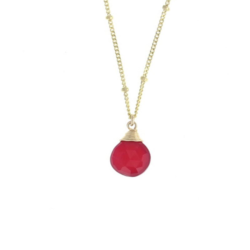 Trinket Stone Necklace - Lotus Jewelry Studio
