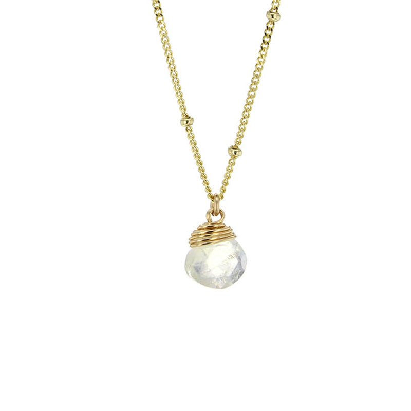 Trinket Stone Necklace - Lotus Jewelry Studio