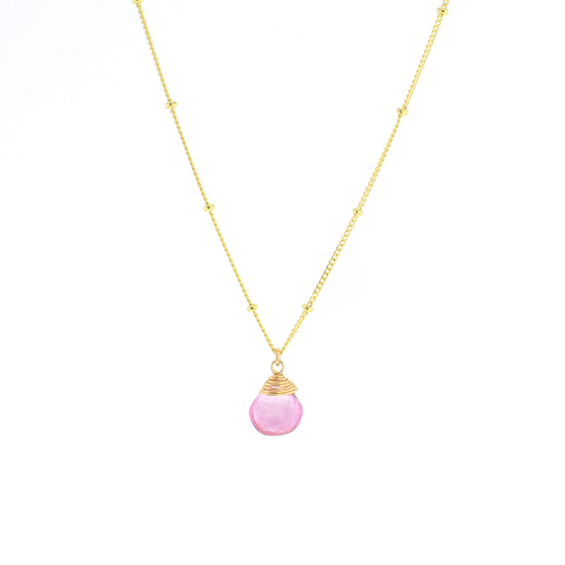 Trinket Stone Necklace - Lotus Jewelry Studio