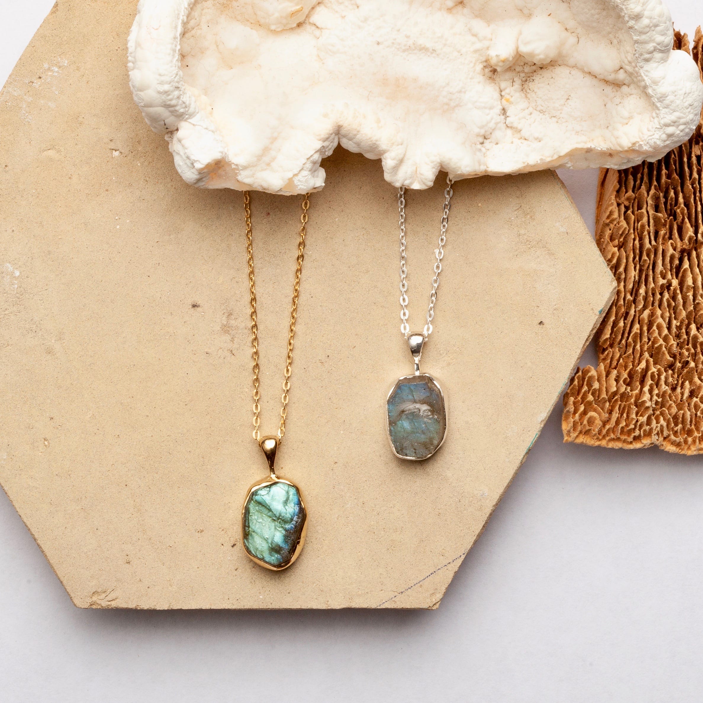 Zuri Necklace - Labradorite - Lotus Jewelry Studio