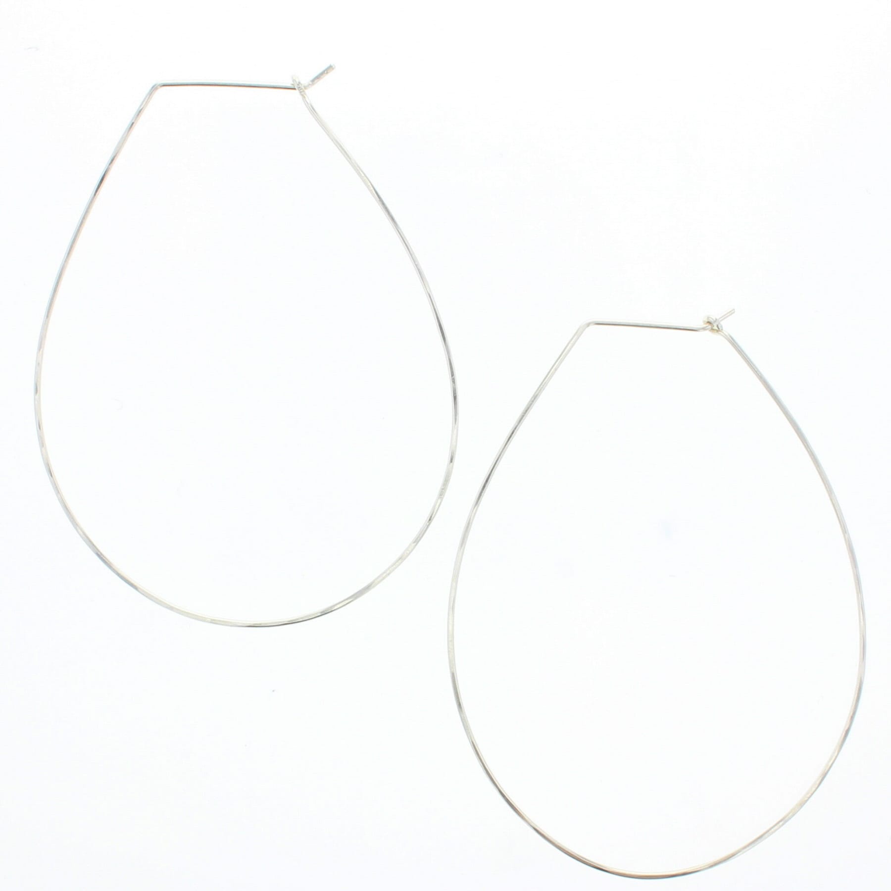 Pear Hoop Earrings