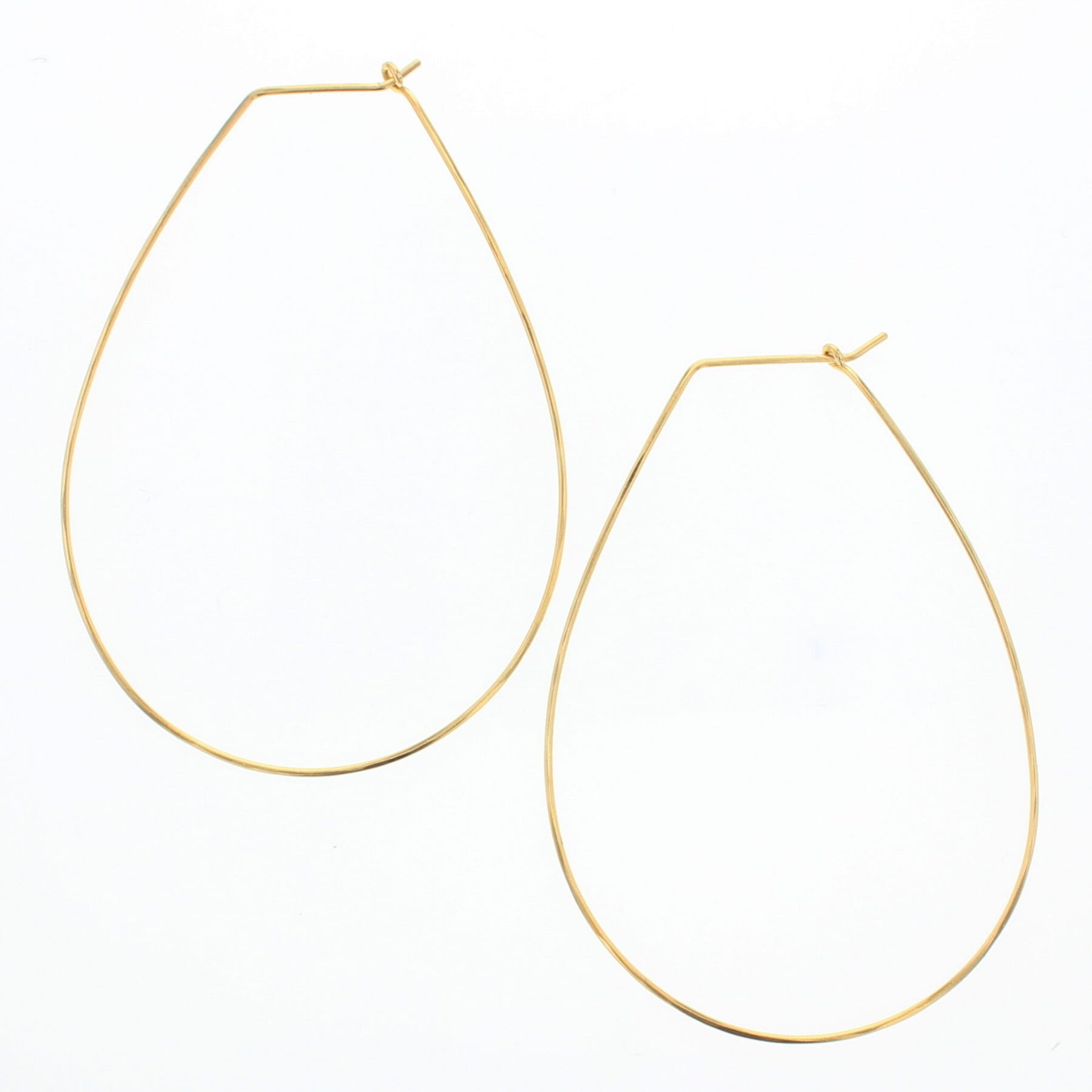 Pear Hoop Earrings