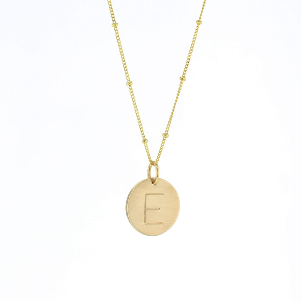 Loulougram floral alphabet necklace