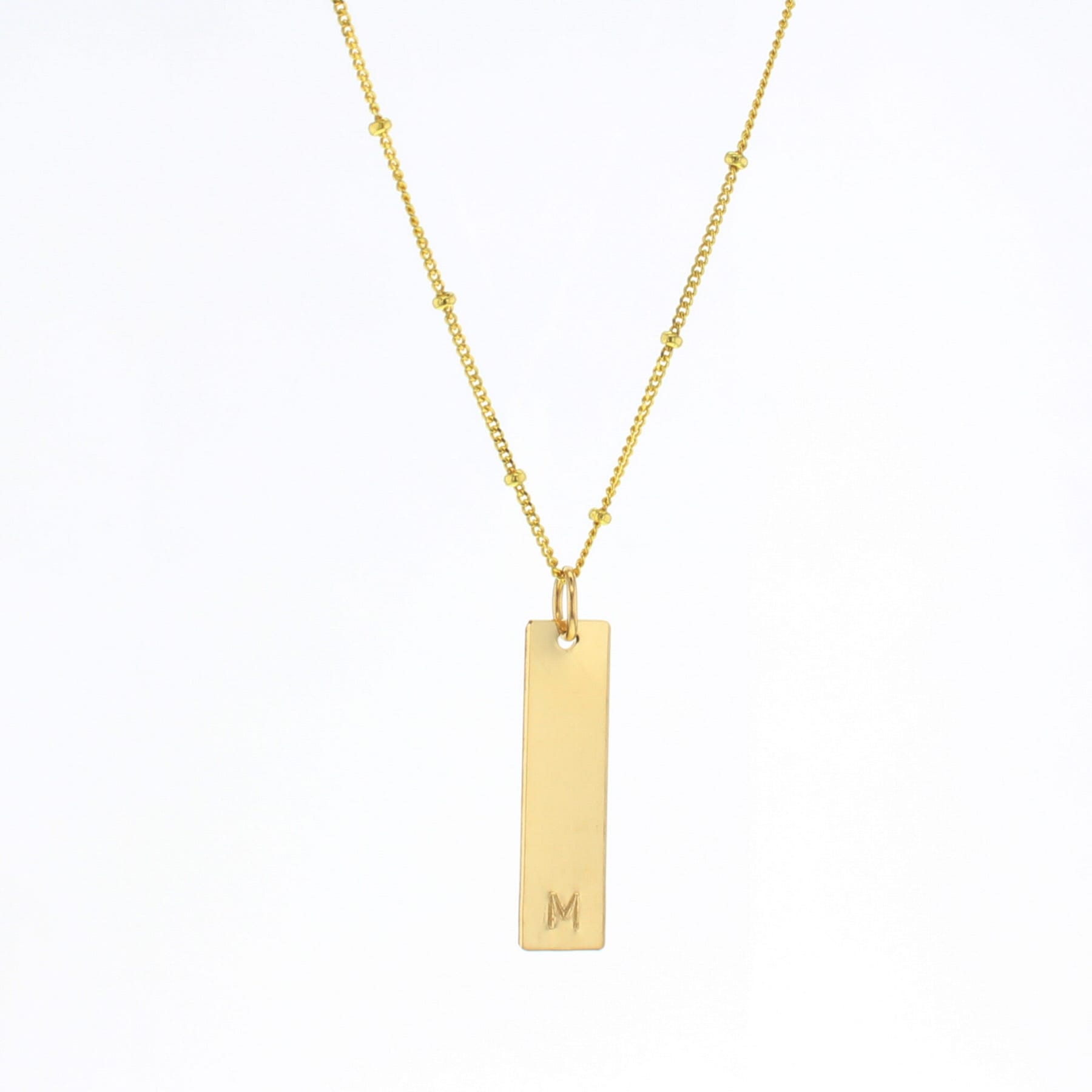 Bar Letter Necklace