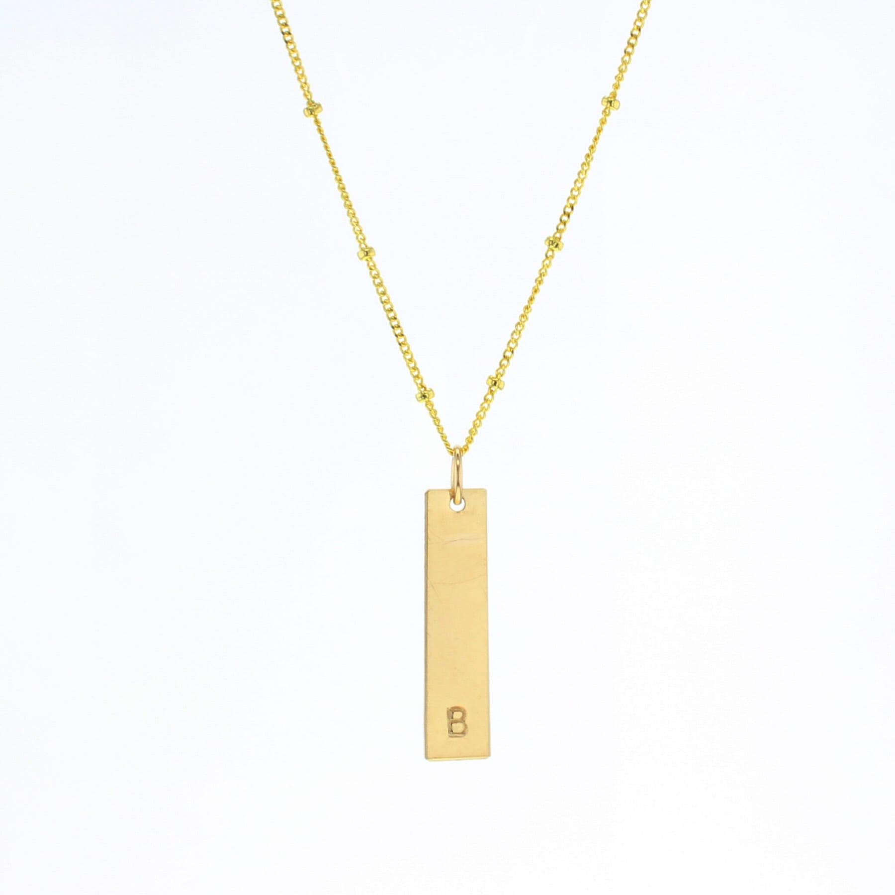 Bar Letter Necklace