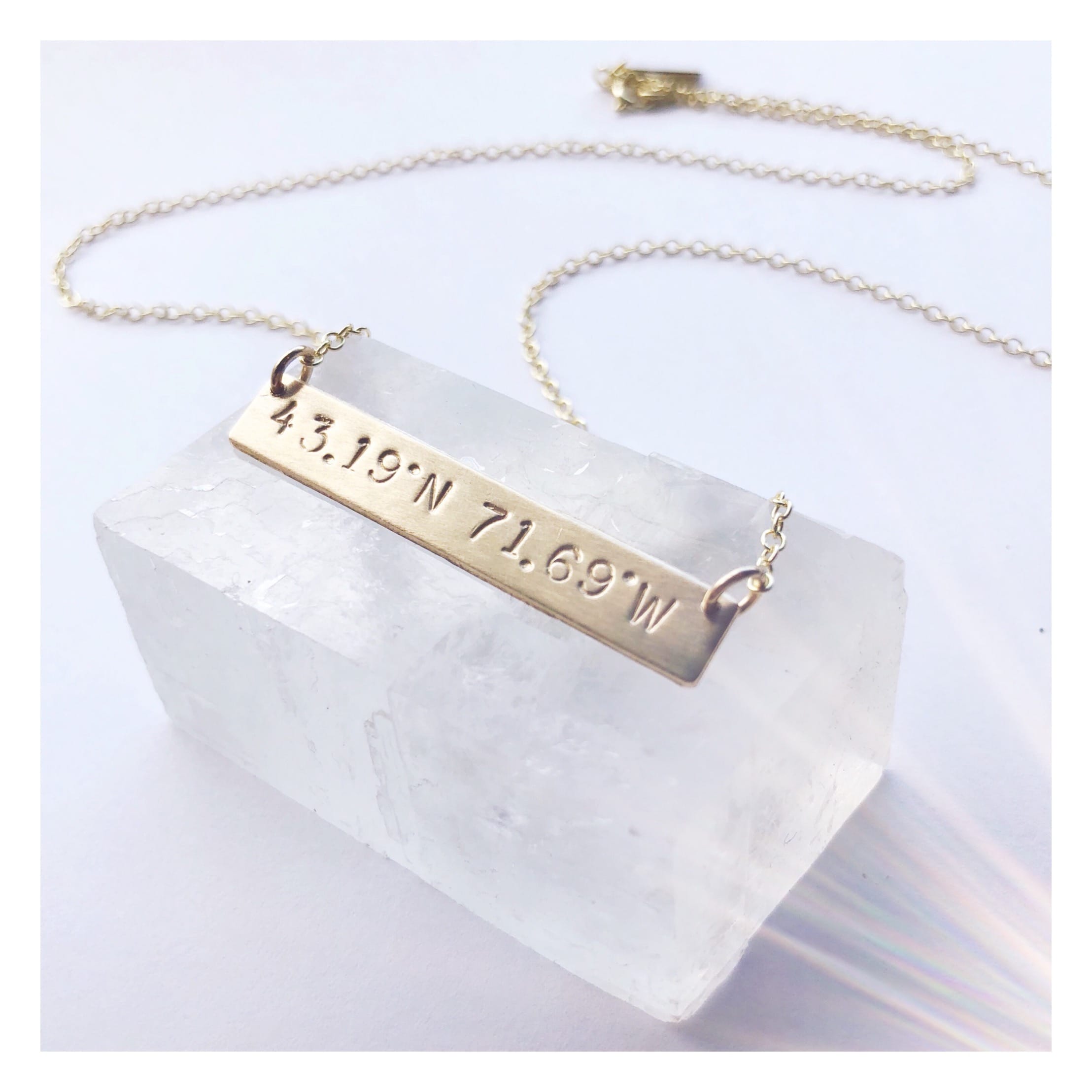 Latitude Longitude Necklace