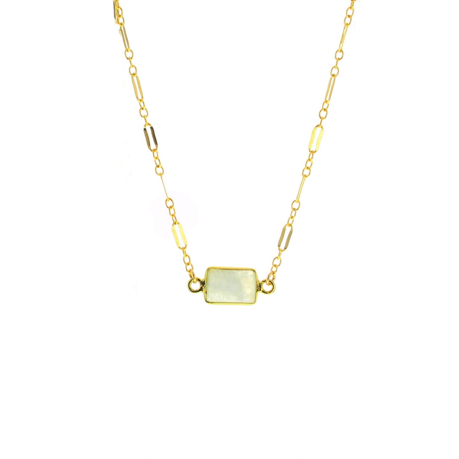 Cala Necklace - White Moonstone - Lotus Jewelry Studio