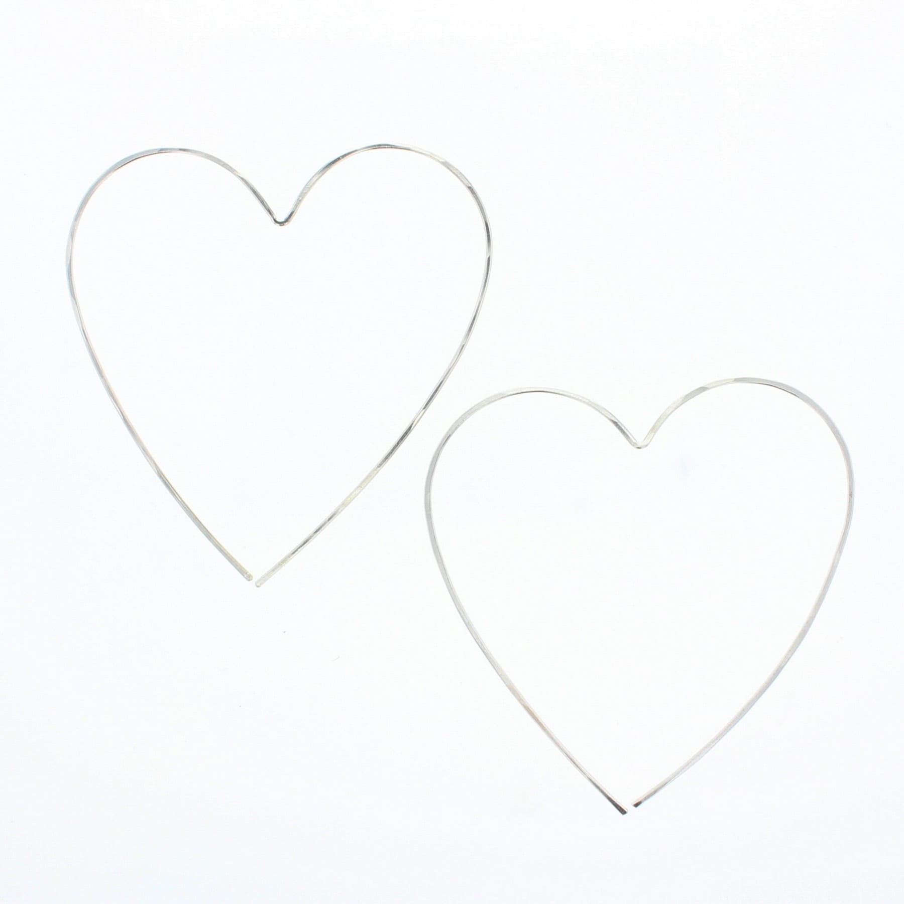 Heart Hoop Earrings - Lotus Jewelry Studio