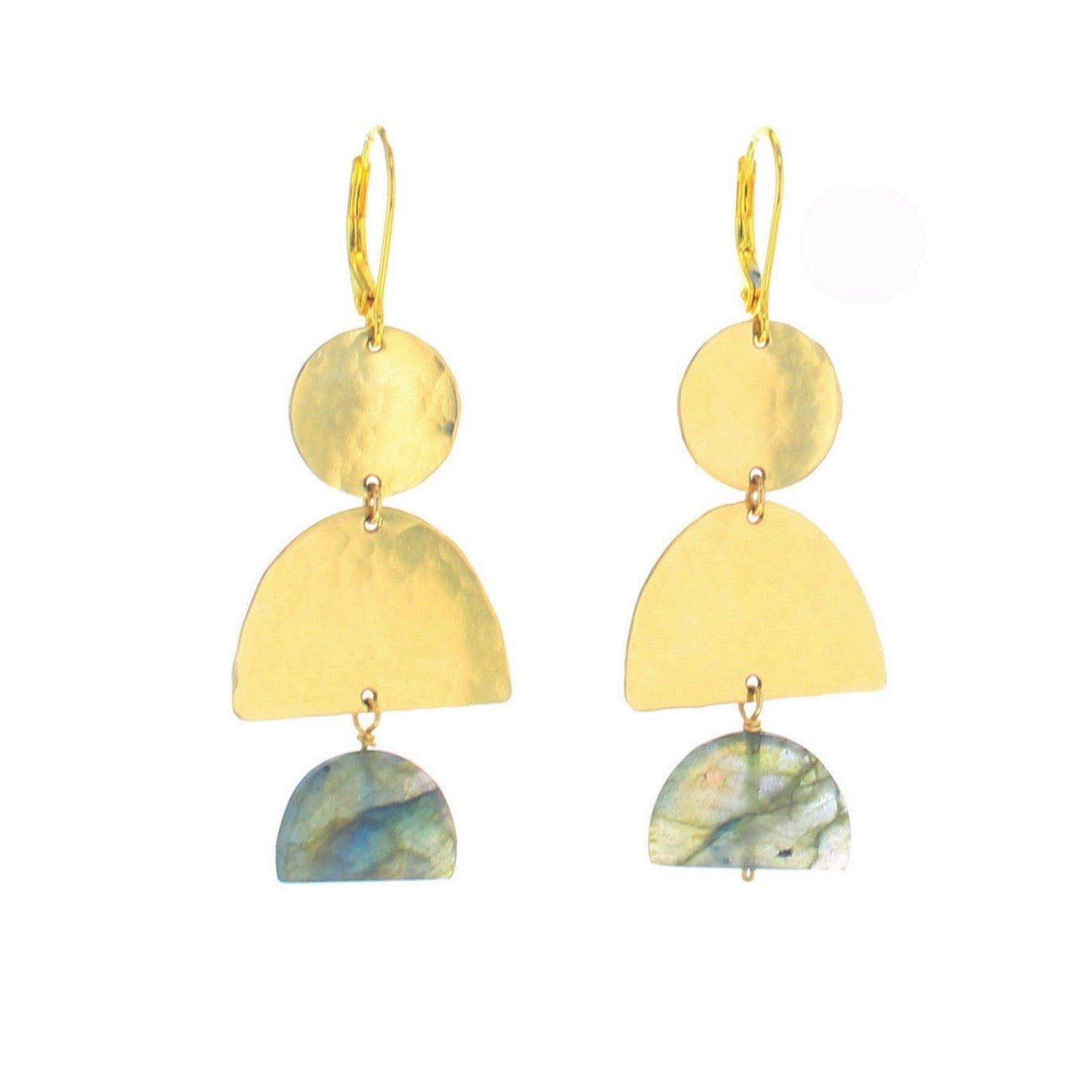 Tunisia Earrings - Labradorite - Lotus Jewelry Studio