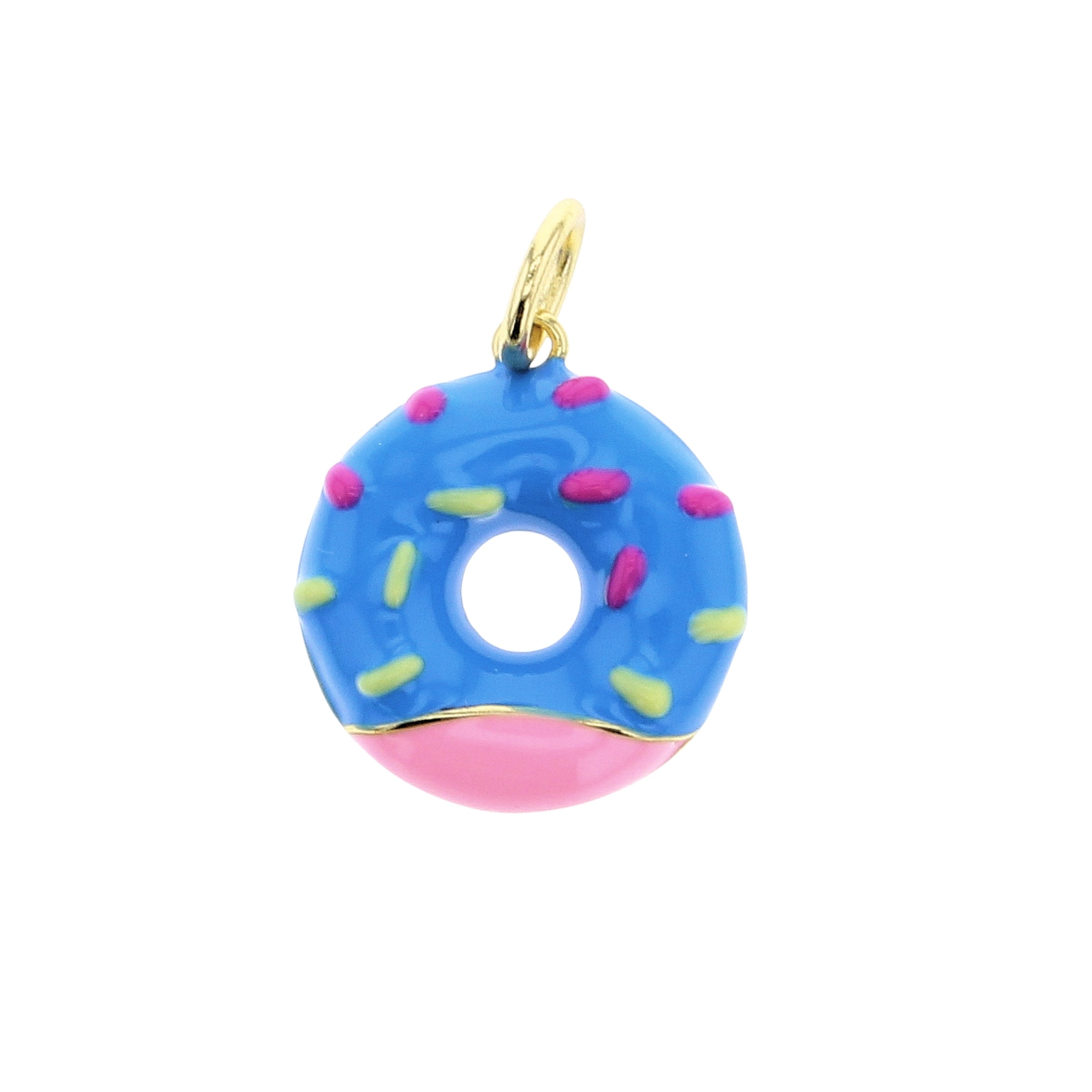 Blue Donut Charm