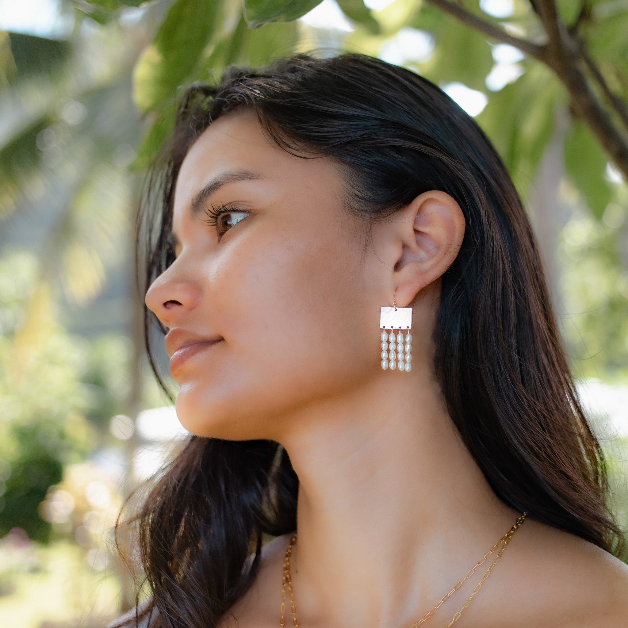 Folklore Earrings - Pearl