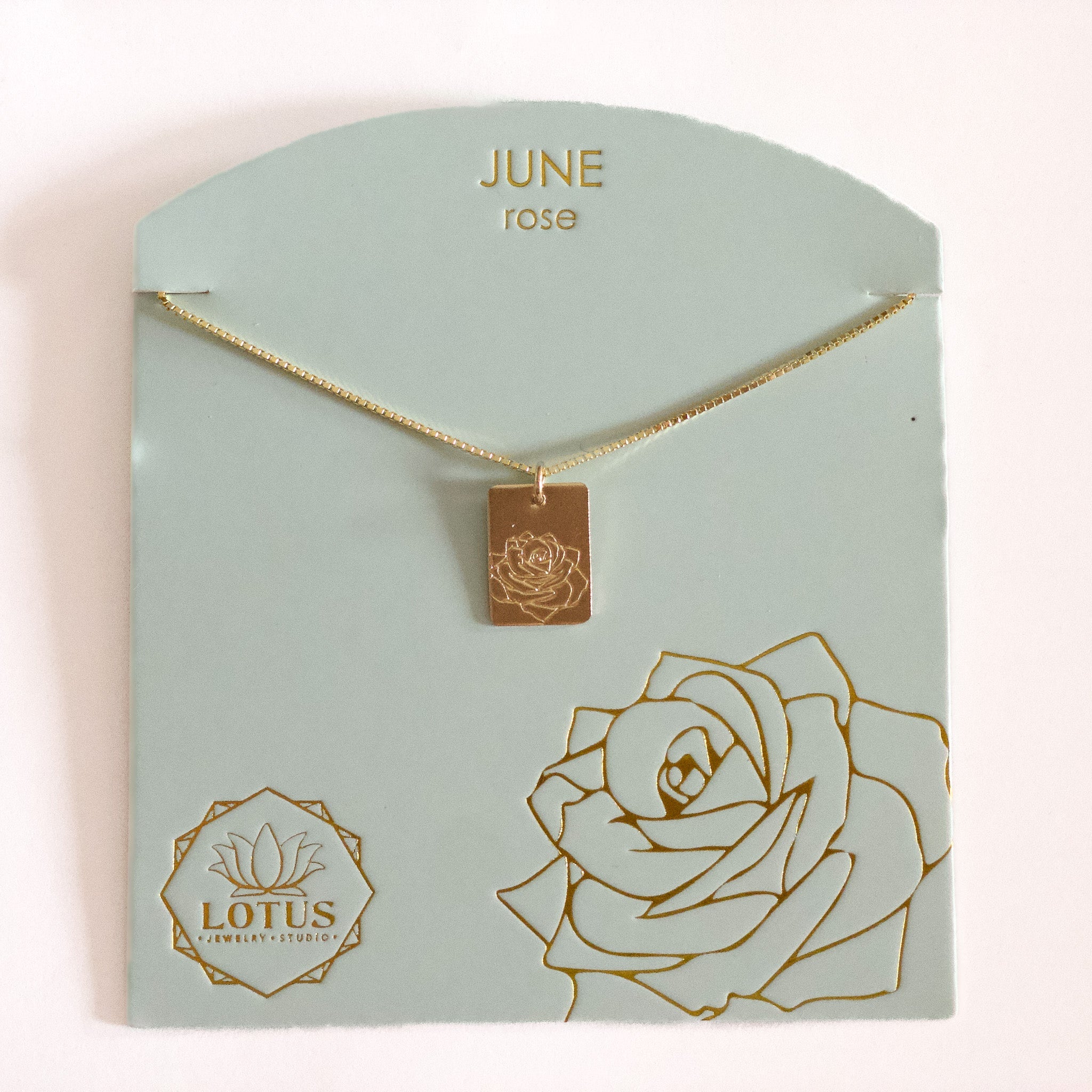 Birthflower Necklace - Lotus Jewelry Studio