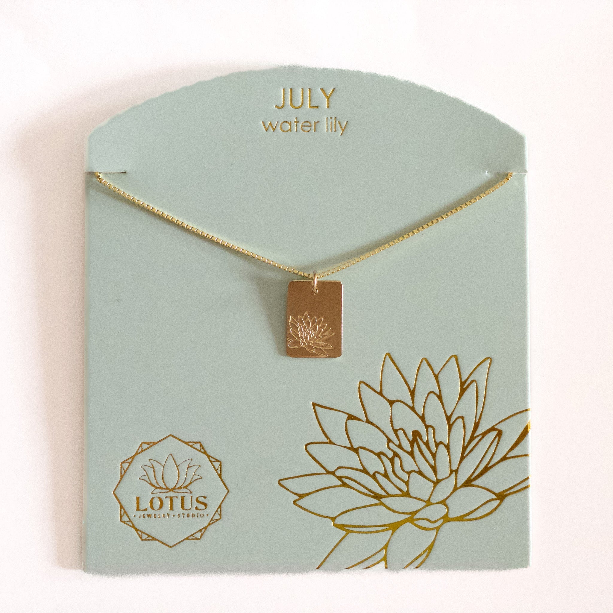 Birthflower Necklace - Lotus Jewelry Studio