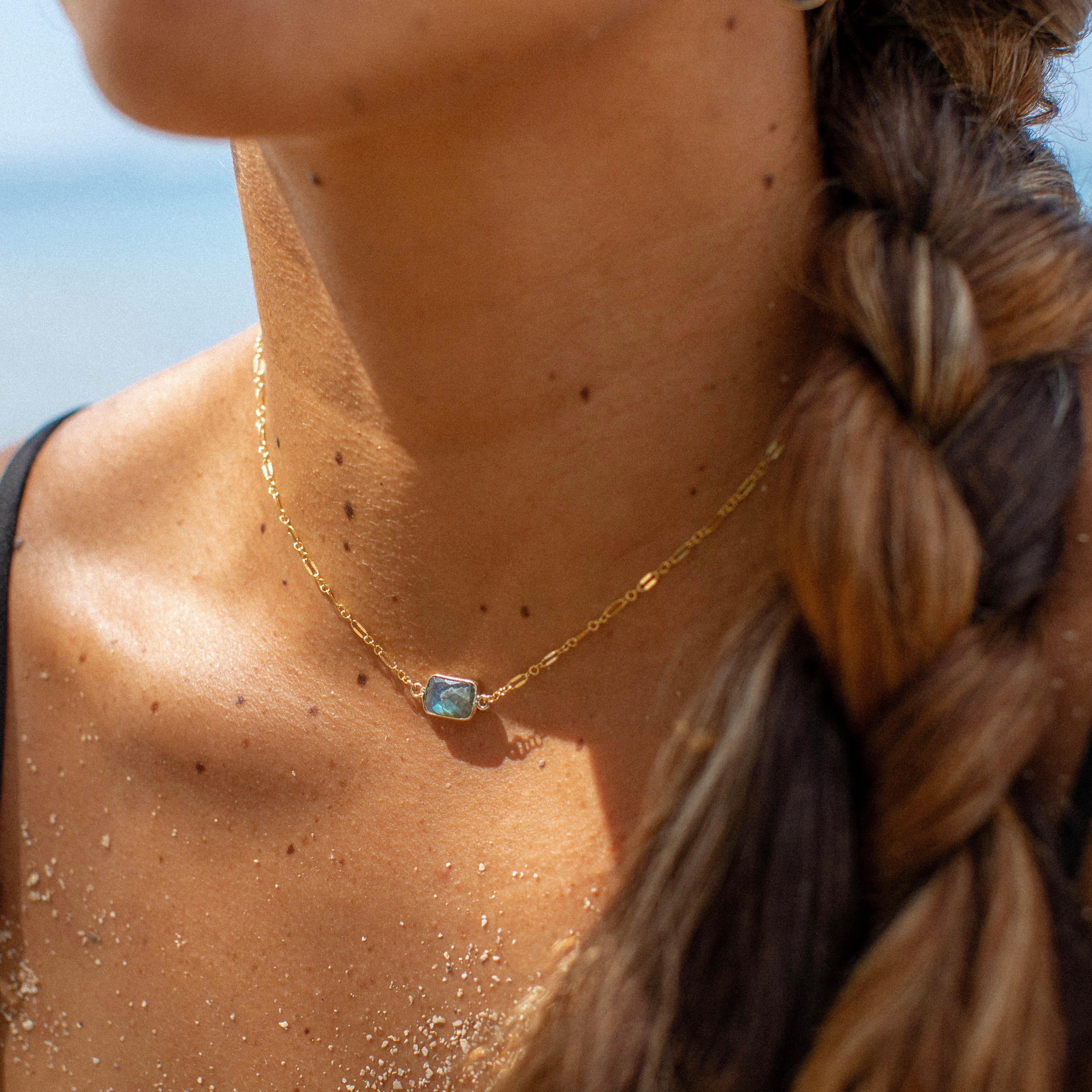 Cala Necklace - Labradorite - Lotus Jewelry Studio