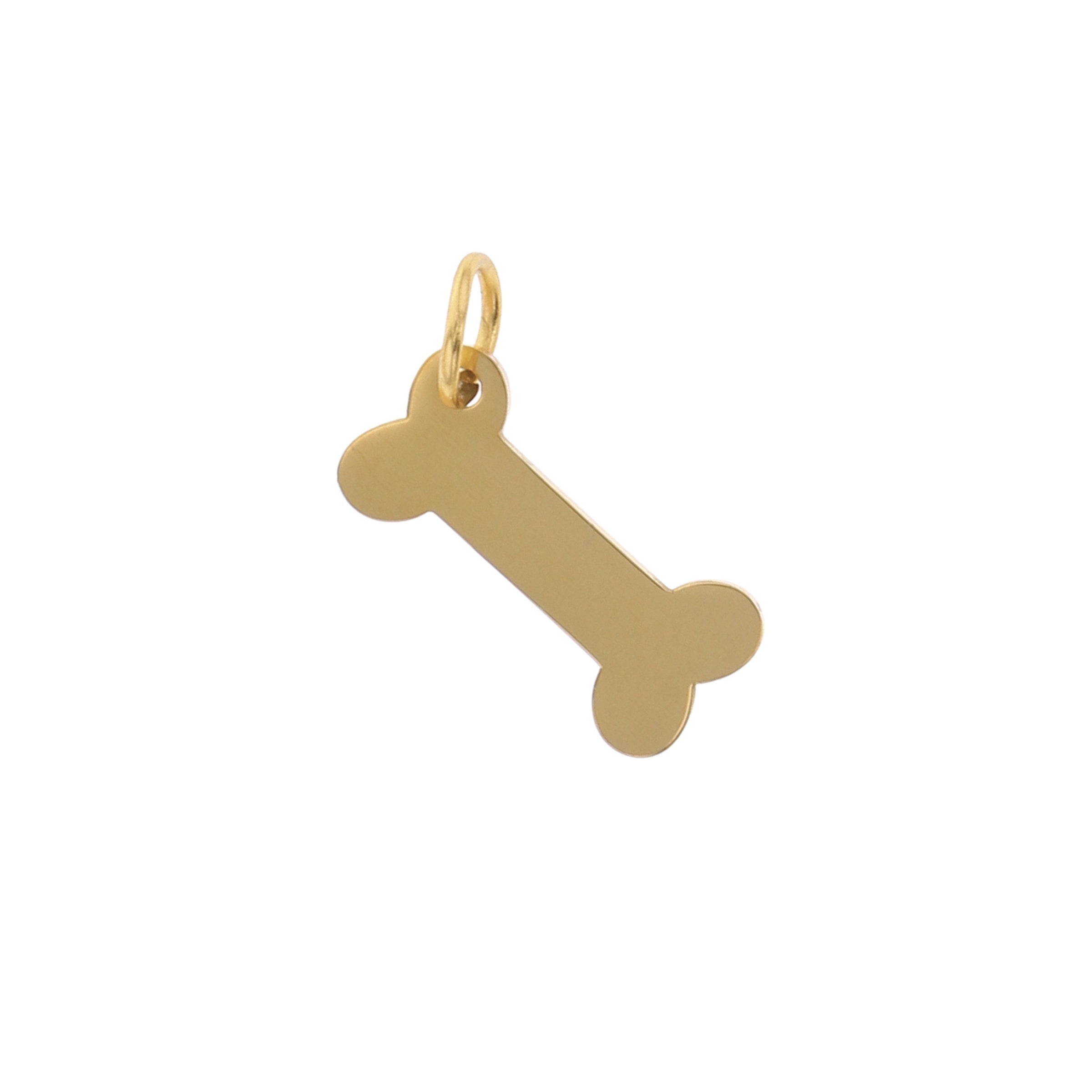 Dog Bone Charm - Lotus Jewelry Studio