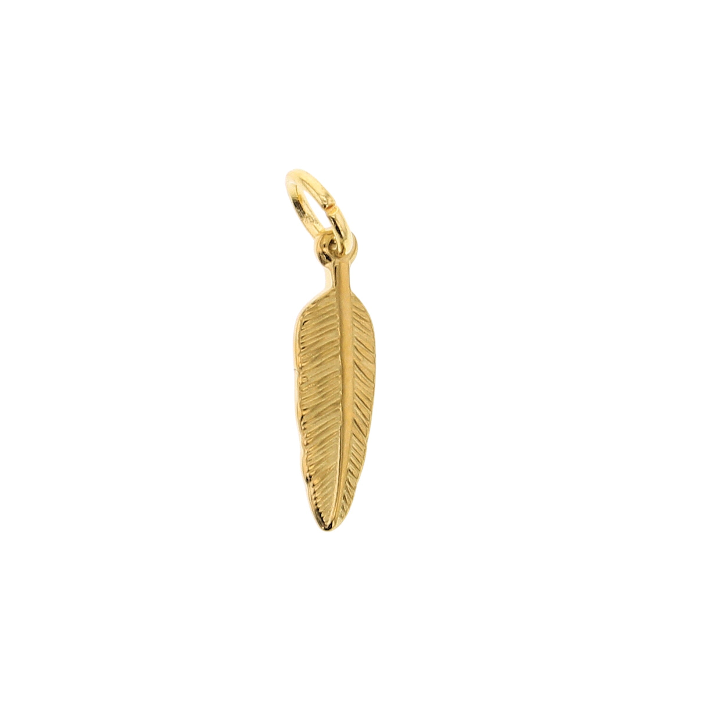 Feather Charm - Lotus Jewelry Studio