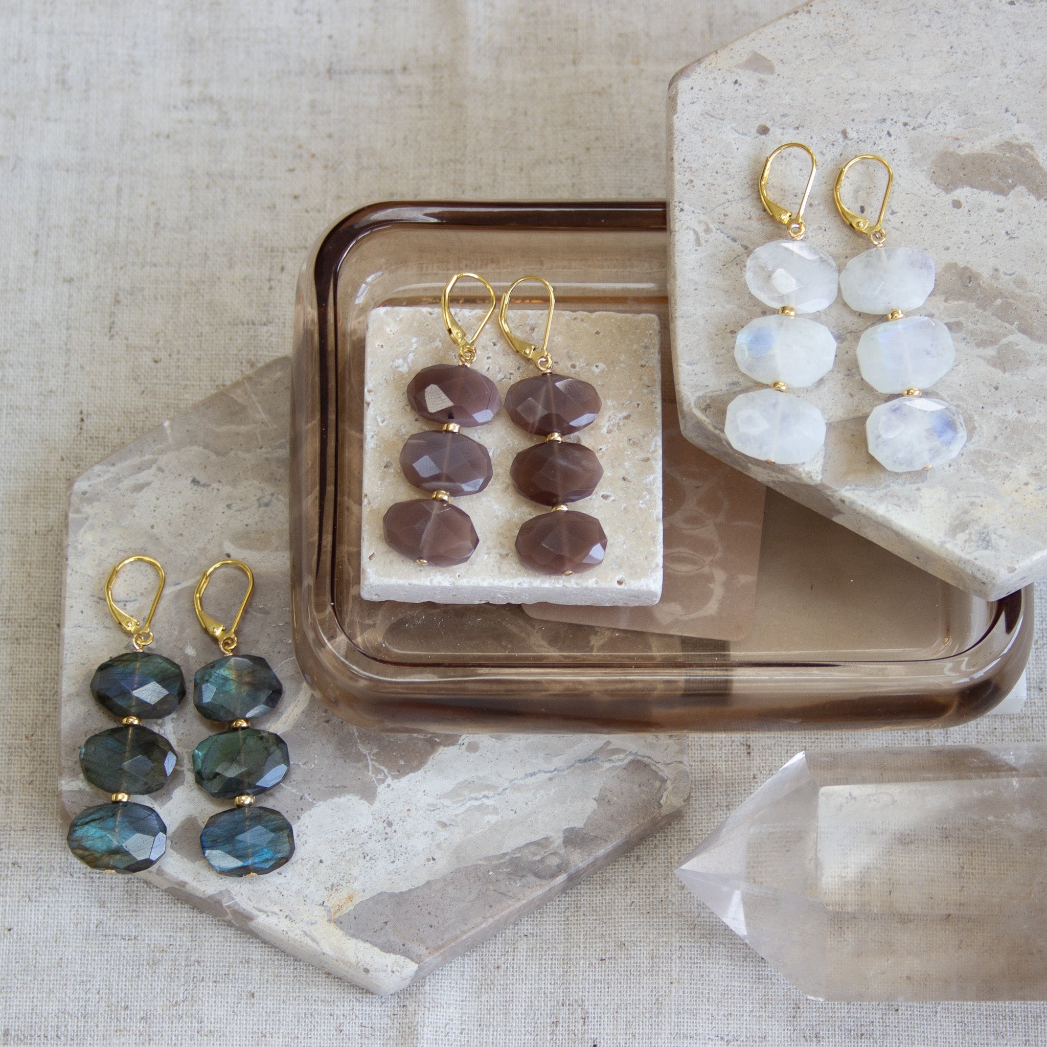 Hazy Earrings - Lotus Jewelry Studio