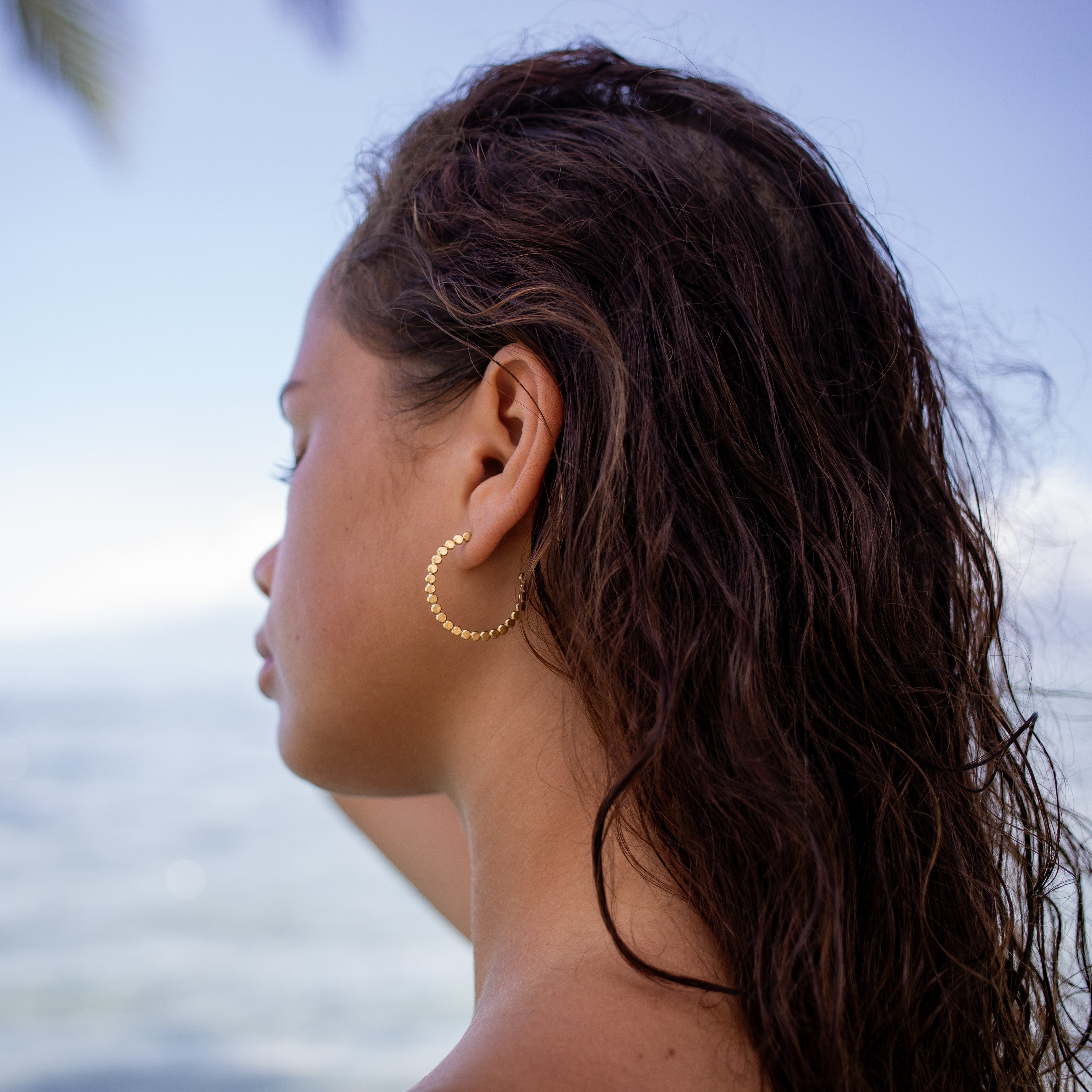Poppy Hoop Earrings - Lotus Jewelry Studio