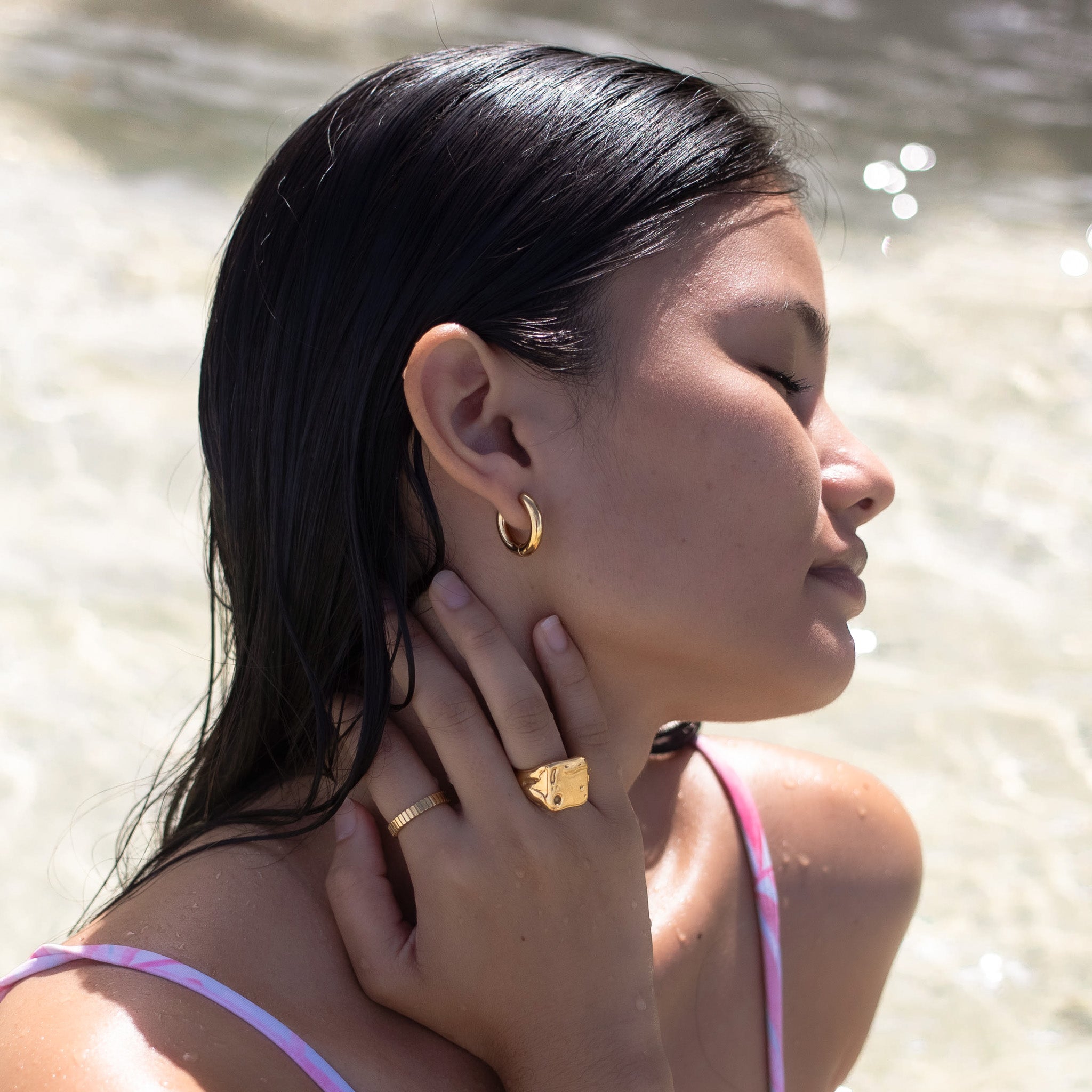 Waterproof Mary Earrings - Lotus Jewelry Studio