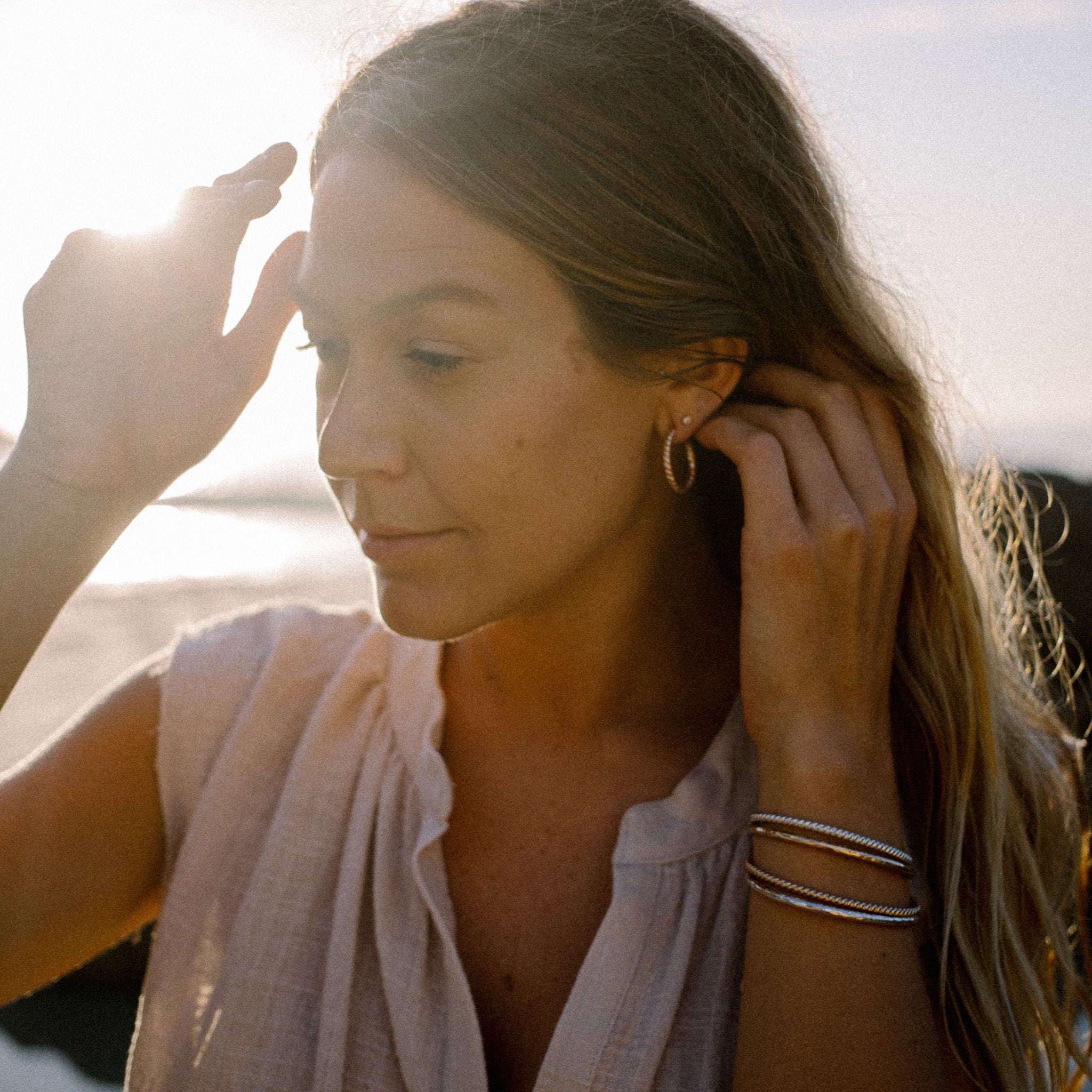 Zela Hoop Earrings - Lotus Jewelry Studio