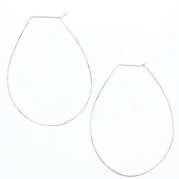 Pear Hoop Earrings