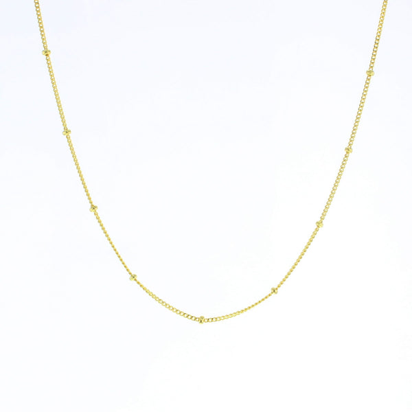 Beaded Curb Chain
