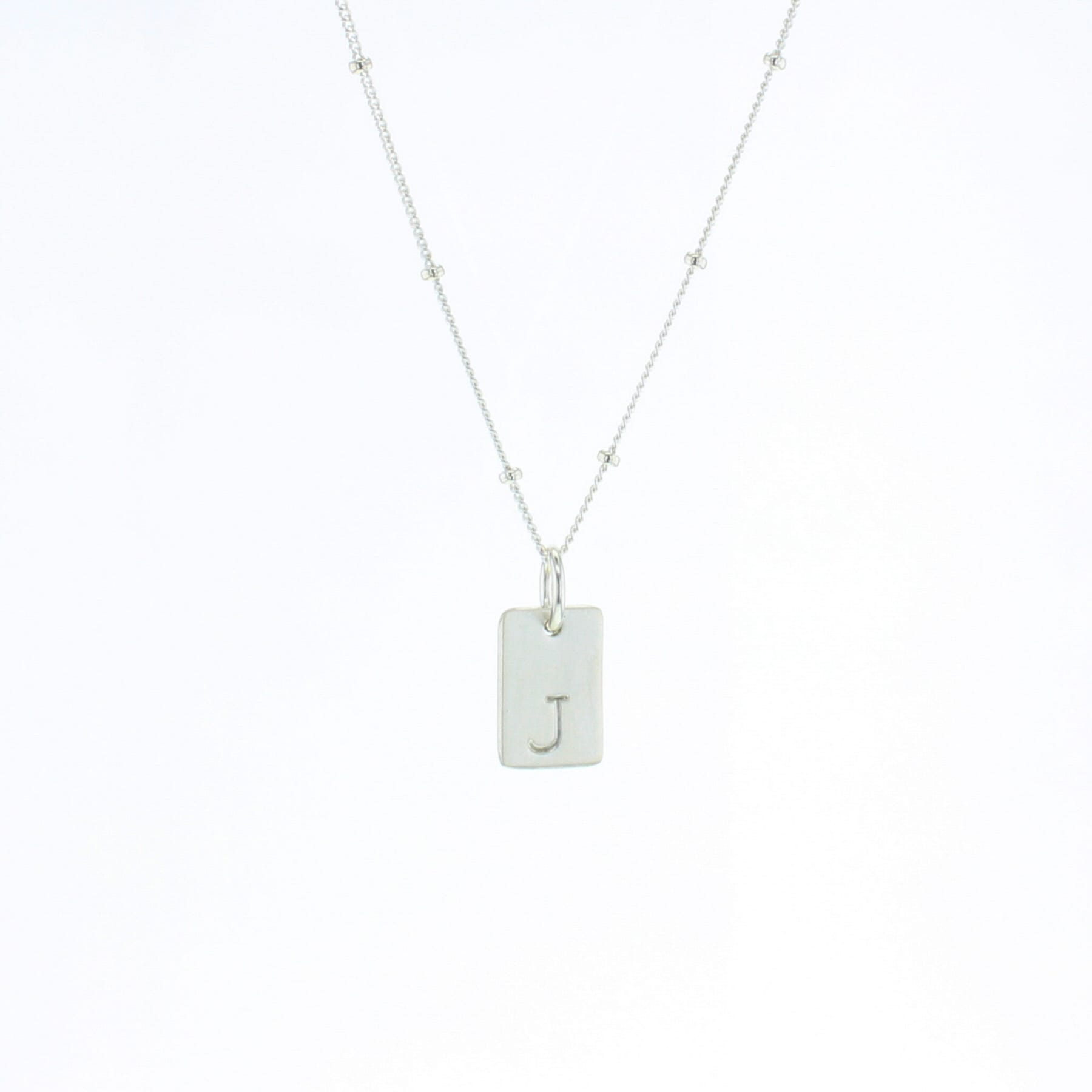 Rectangle Letter Necklace