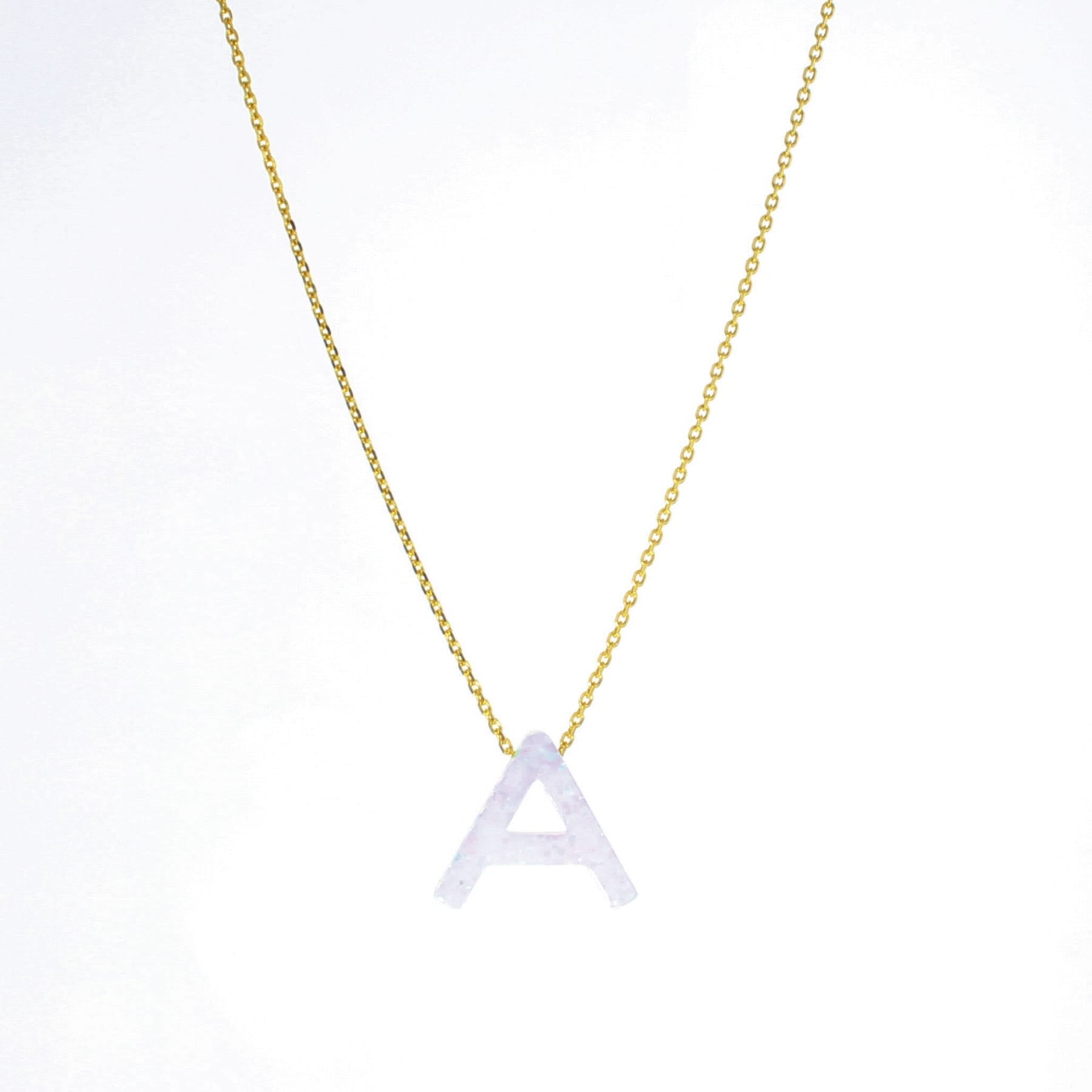 Aurora Letter Necklace - Lotus Jewelry Studio