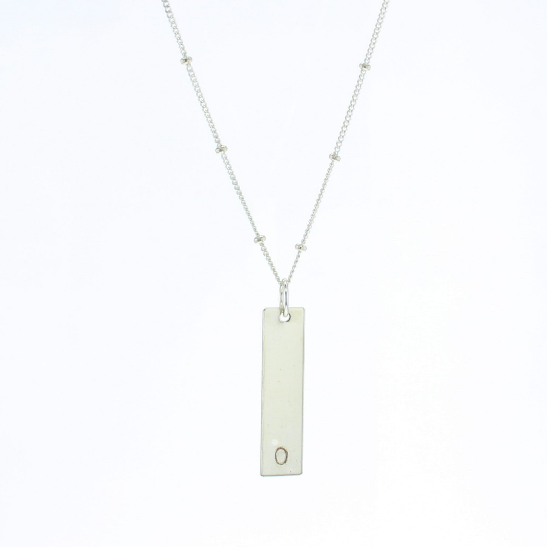 Bar Letter Necklace - Lotus Jewelry Studio