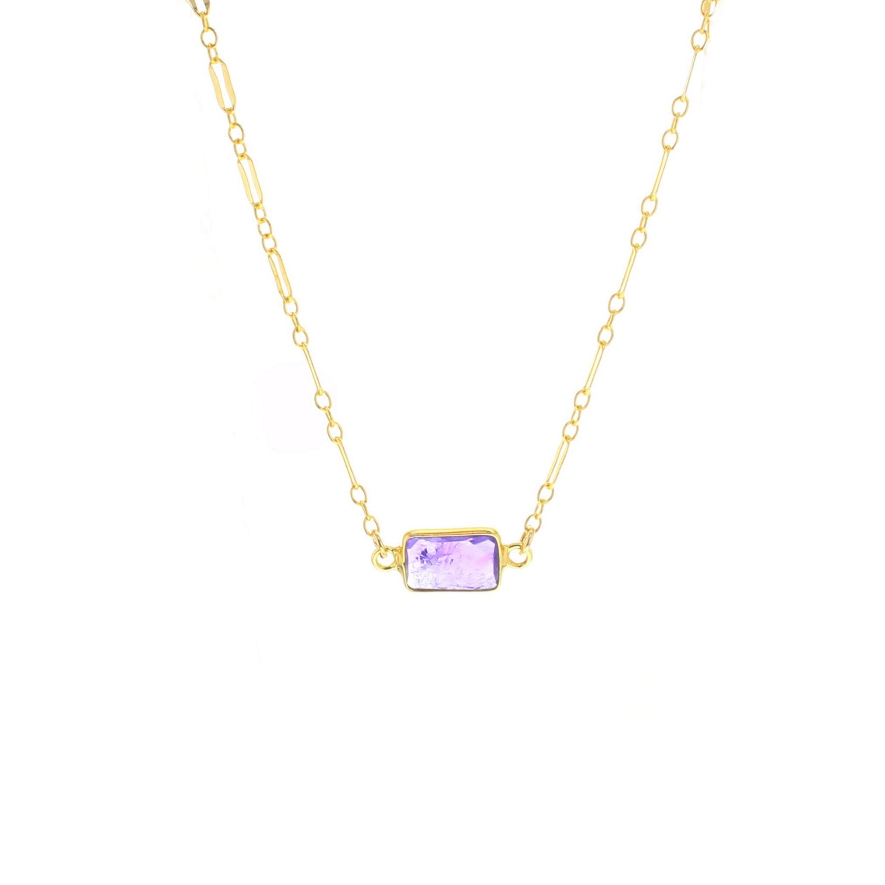 Cala Necklace - Amethyst - Lotus Jewelry Studio